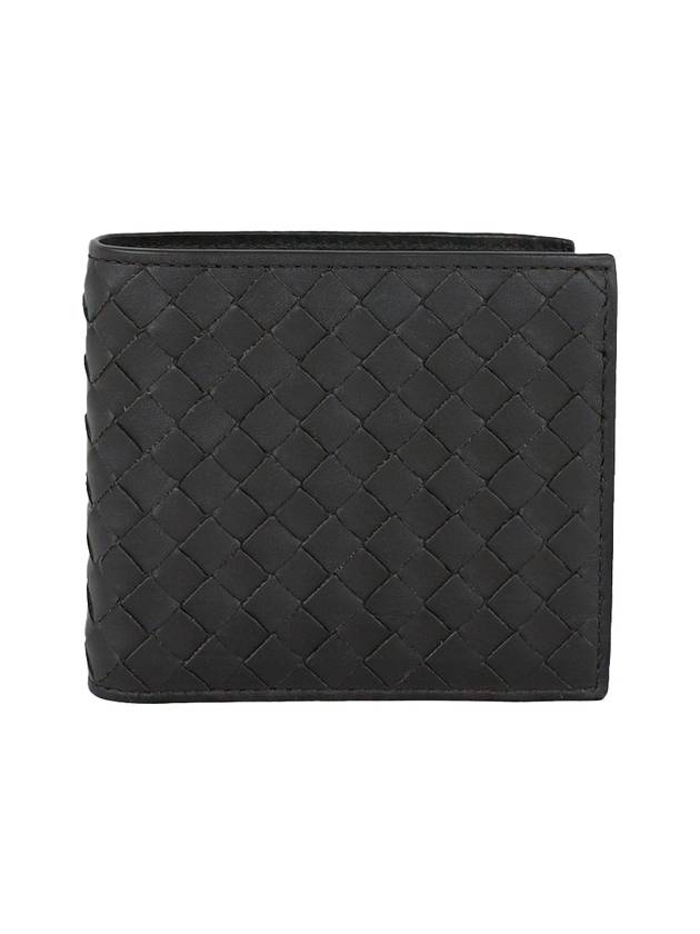 Bottega Veneta Intrecciato Weaving Half Wallet Espresso
