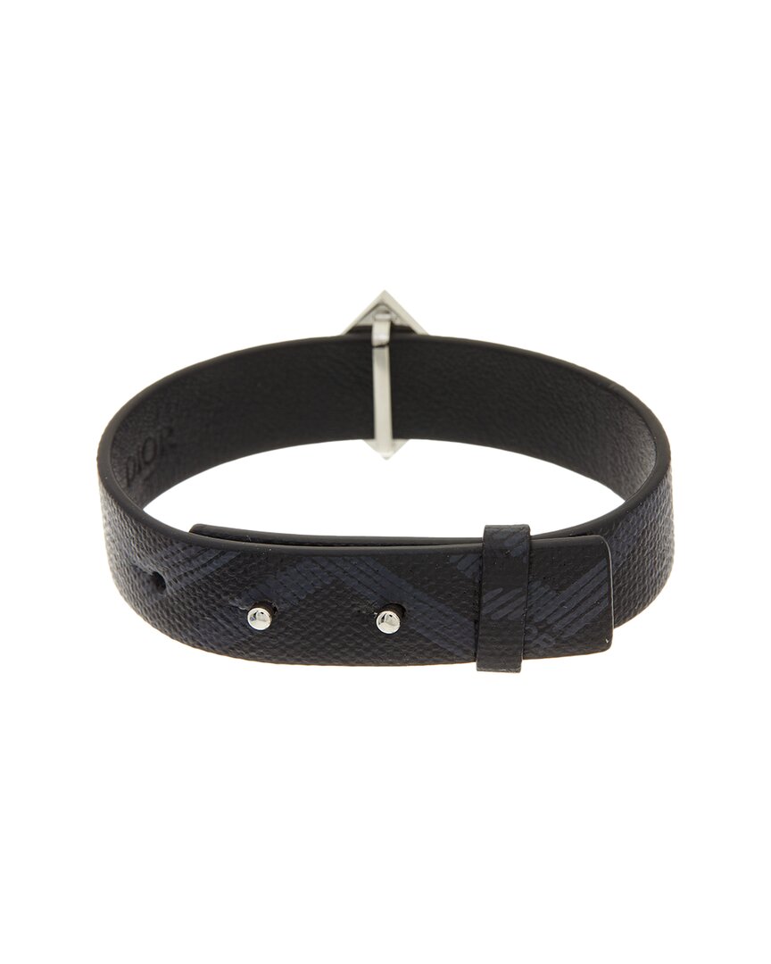 Dior CD Signature Leather Bracelet