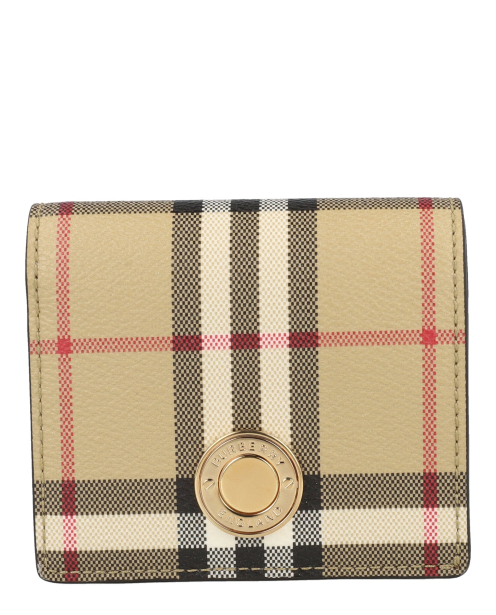 Burberry Womens Small Check Bifold Wallet