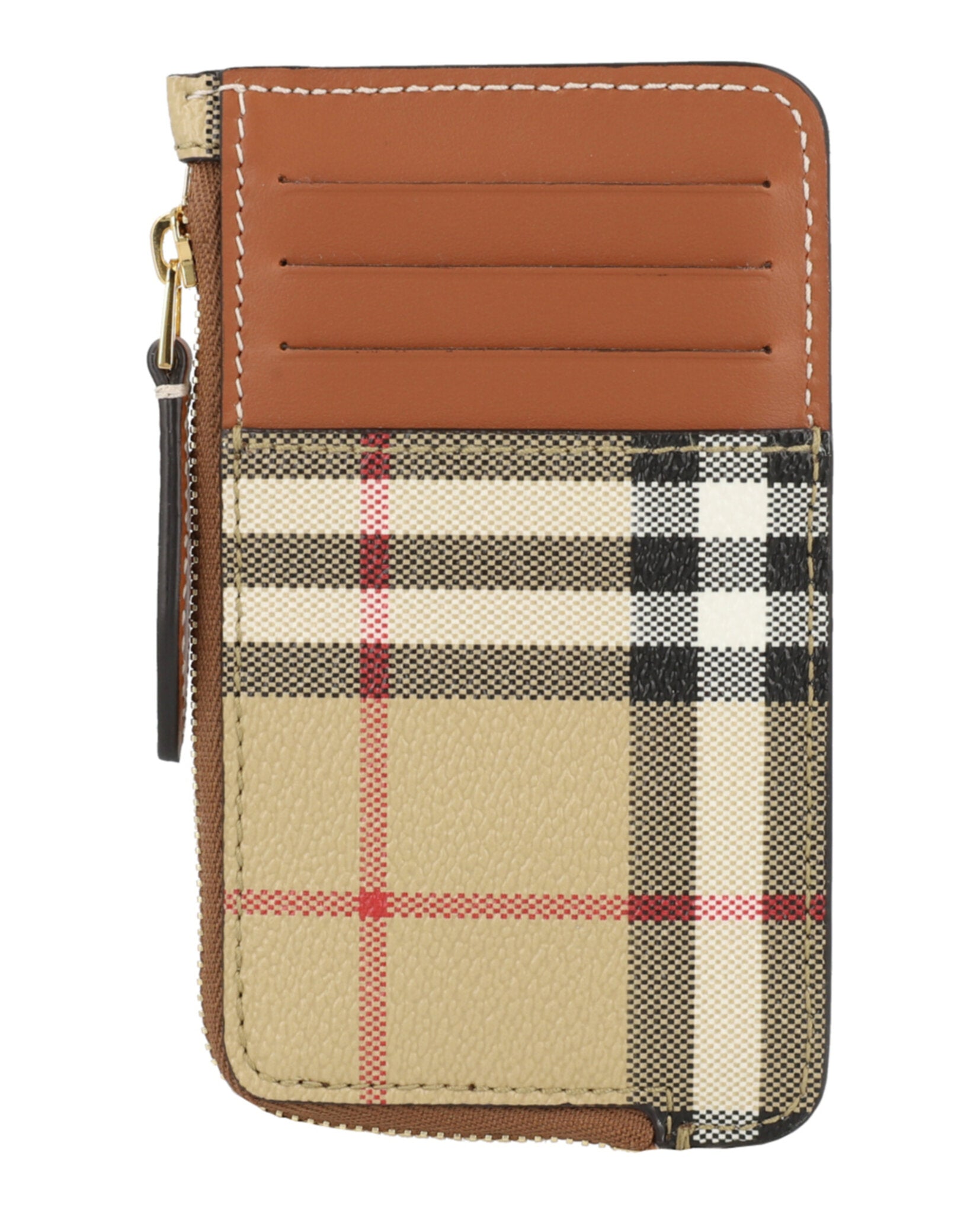 Burberry Womens Sommerset Check Zip Card Holder