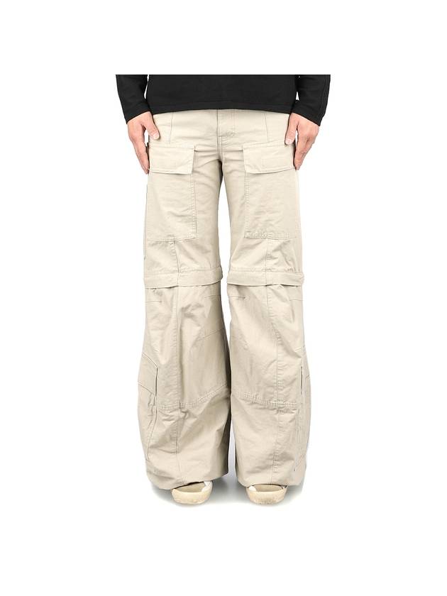 Balenciaga Flared Cargo Pants Beige
