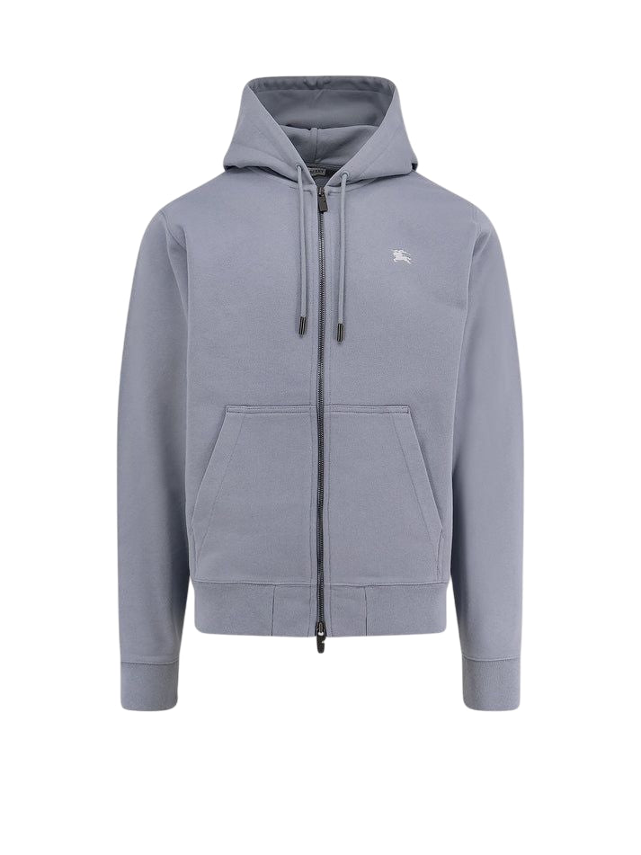 BURBERRY Hooded Zip-Up Sweatshirt for Men - Slim Fit