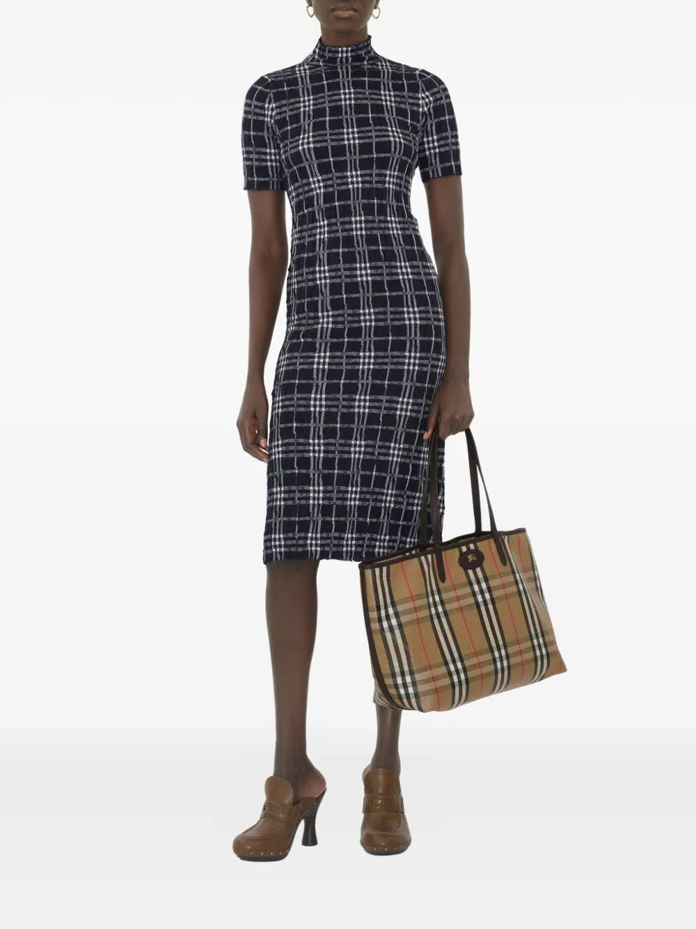 BURBERRY Highlands Media Tote Handbag - 38 CM Width