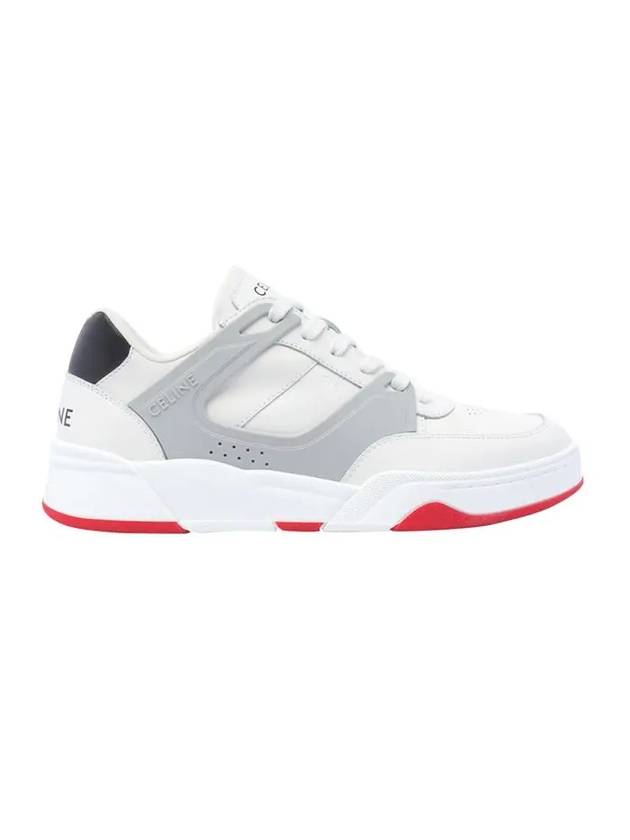 CELINE CT07 Trainer Calfskin Lace-Up Low Top Sneakers Grey