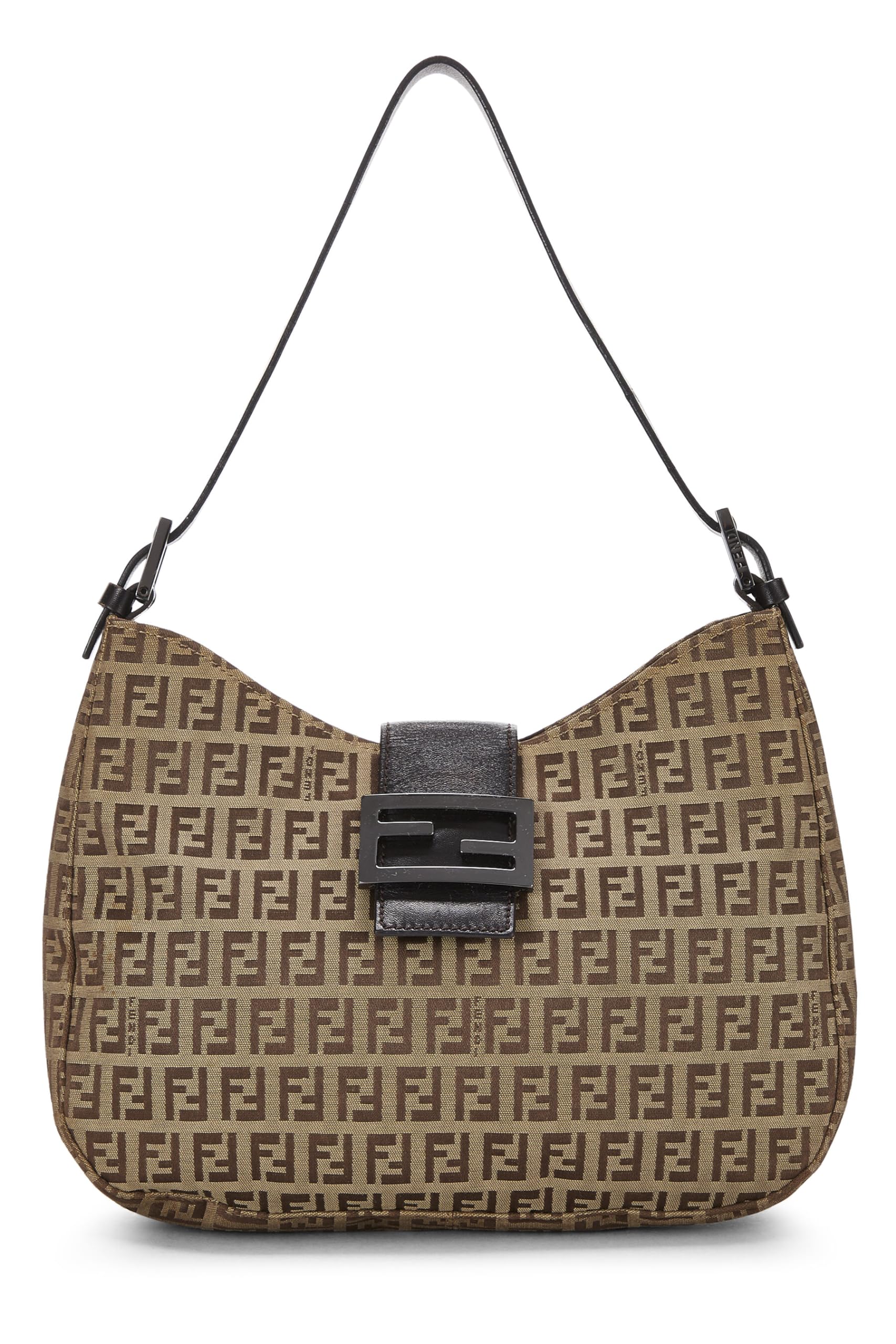 Fendi, Brown Zucchino Shoulder Bag, Brown
