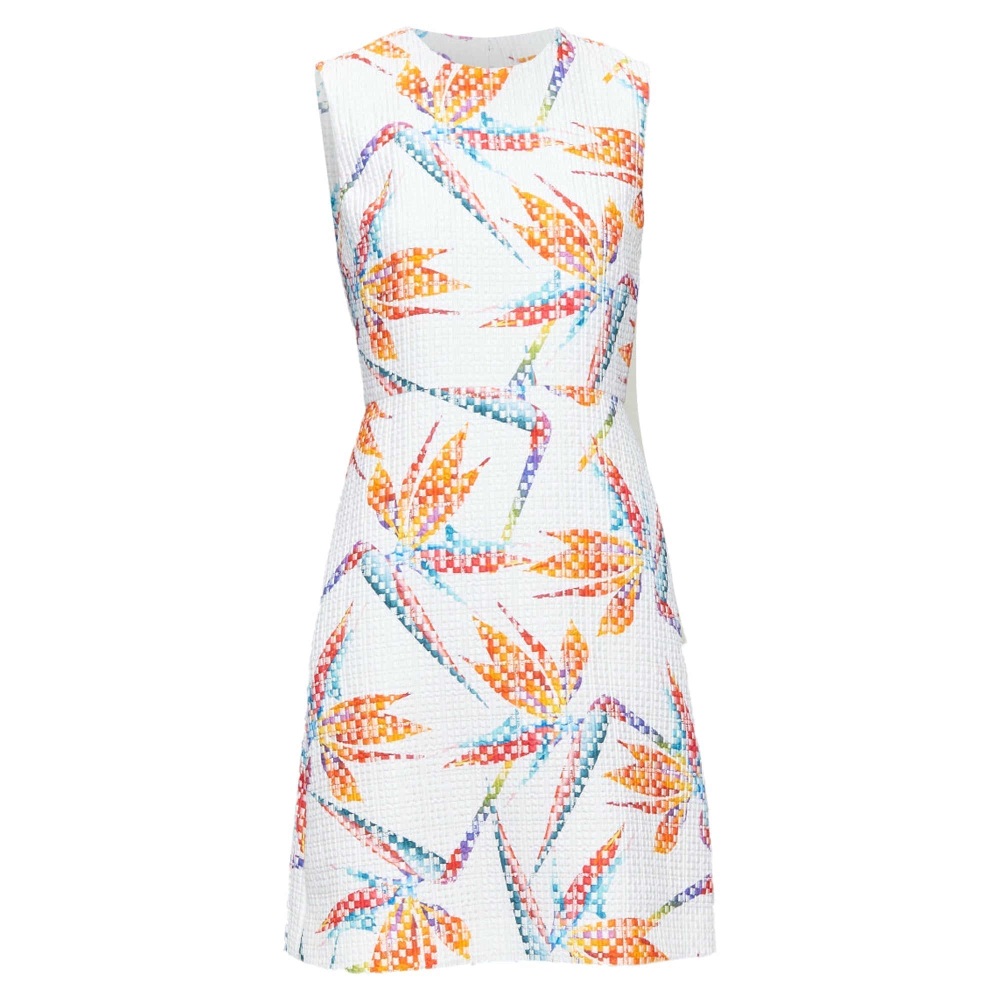 Fendi bird of paradise jacquard cocktail dress