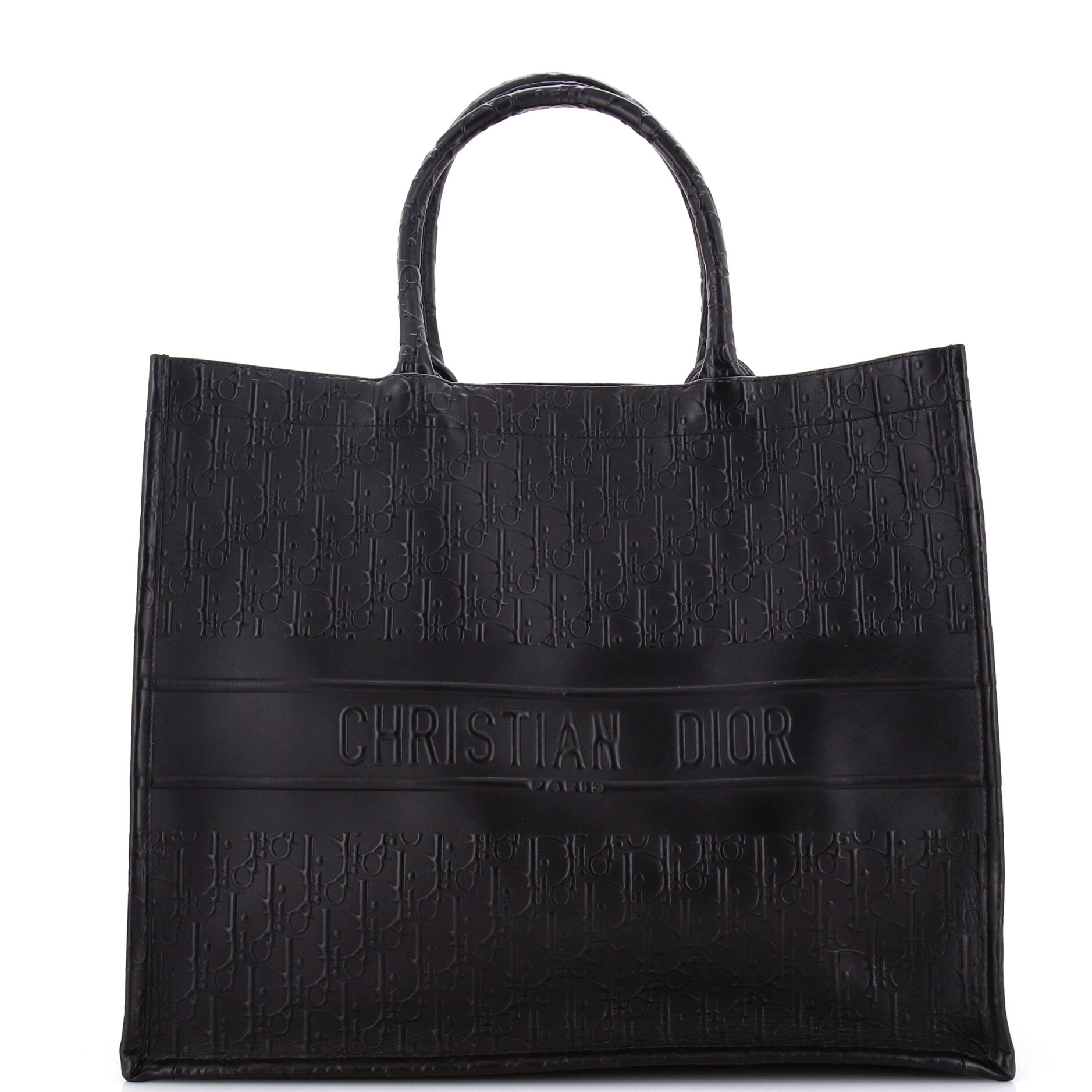 Dior Book Tote Oblique Embossed Calfskin Large