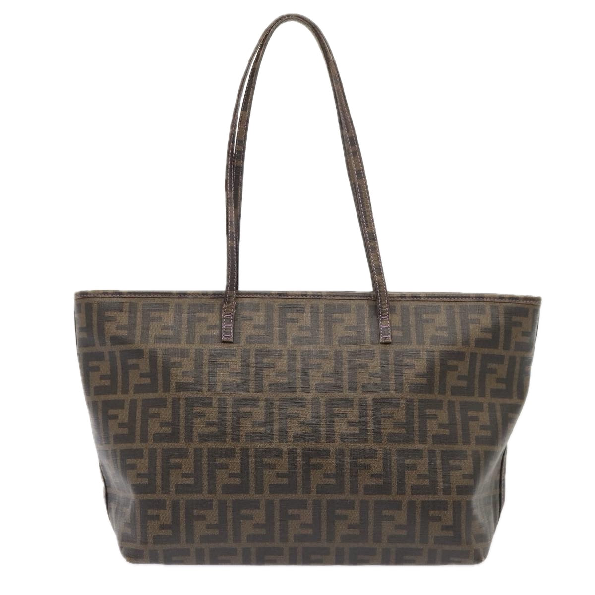 FENDI Zucca Canvas Tote Bag Brown Black88673