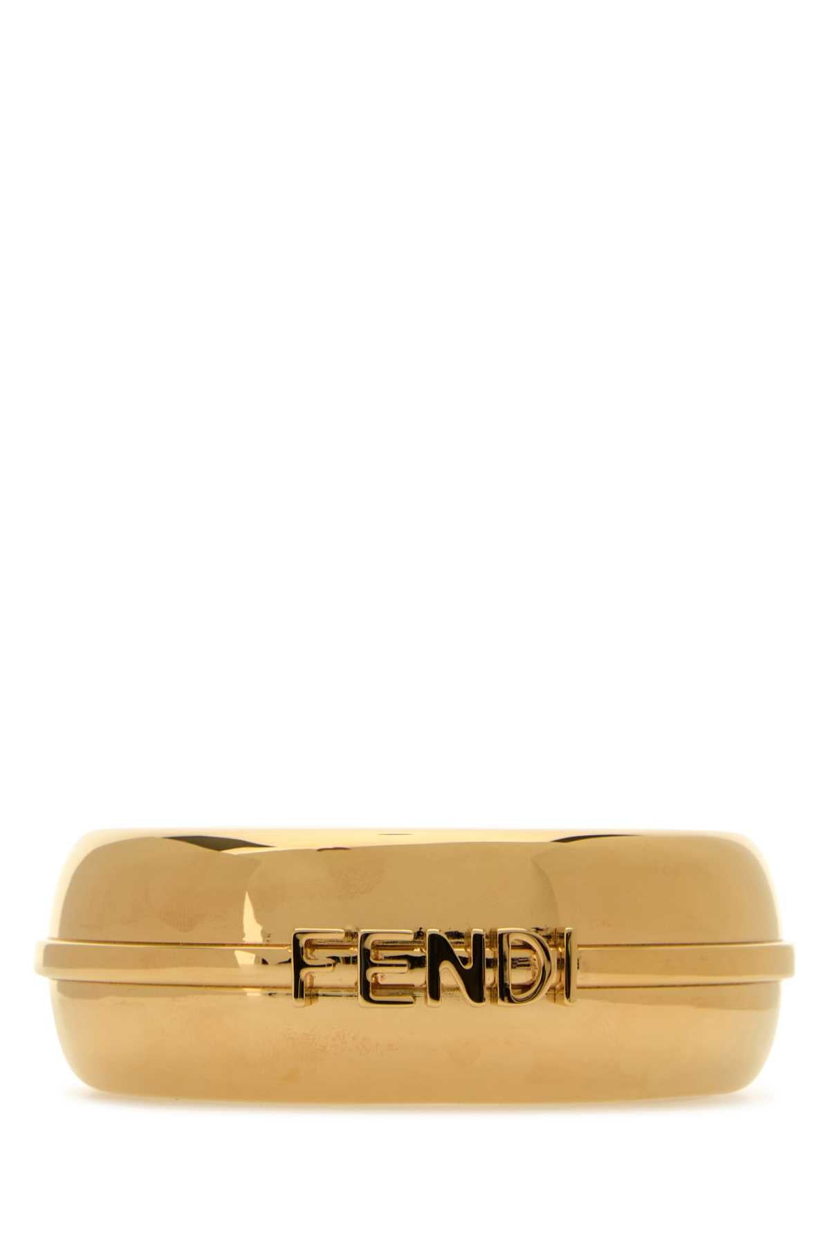 Gold Metal FendiGraphy Bracelet