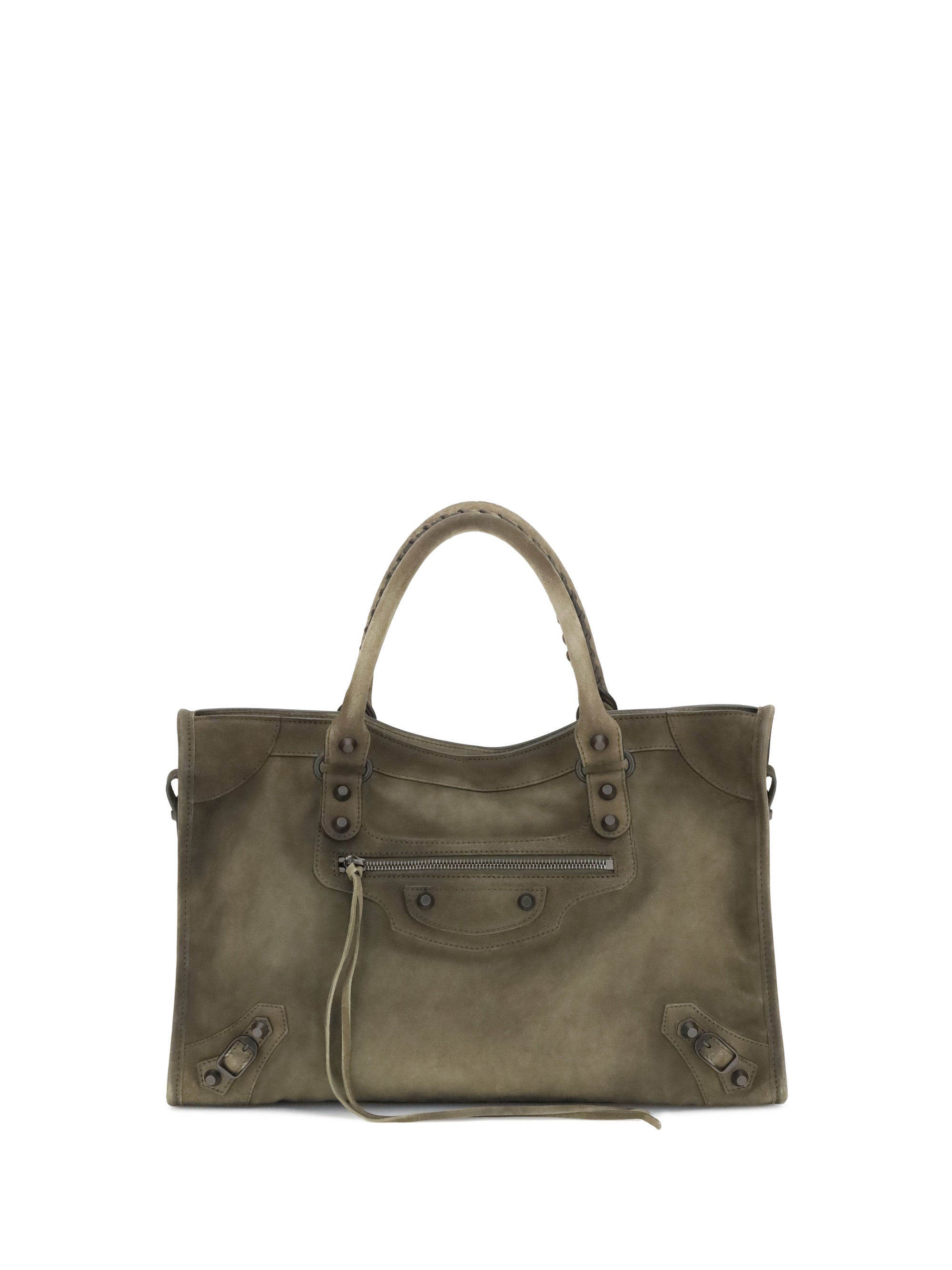 Balenciaga Women Suede Le City Medium Handbag