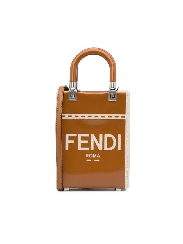 Fendi Sunshine Shopper Small Tote Bag Brown