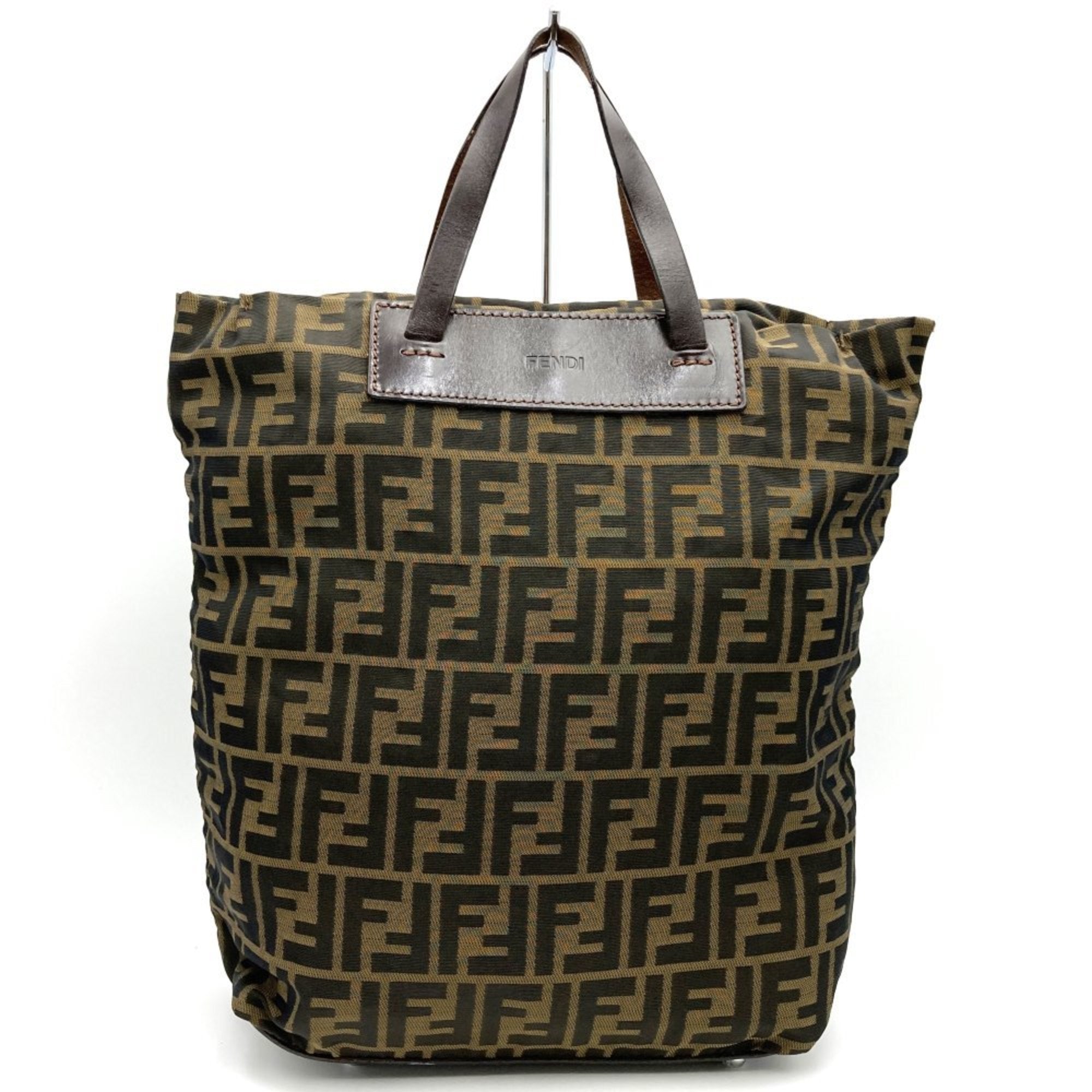 Fendi Nylon Leather Tote Bag ()