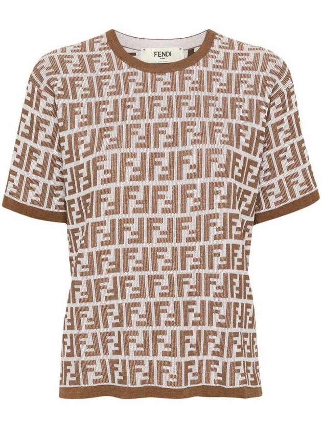 Fendi Fendi Bicolor Ff T-Shirt Clothing