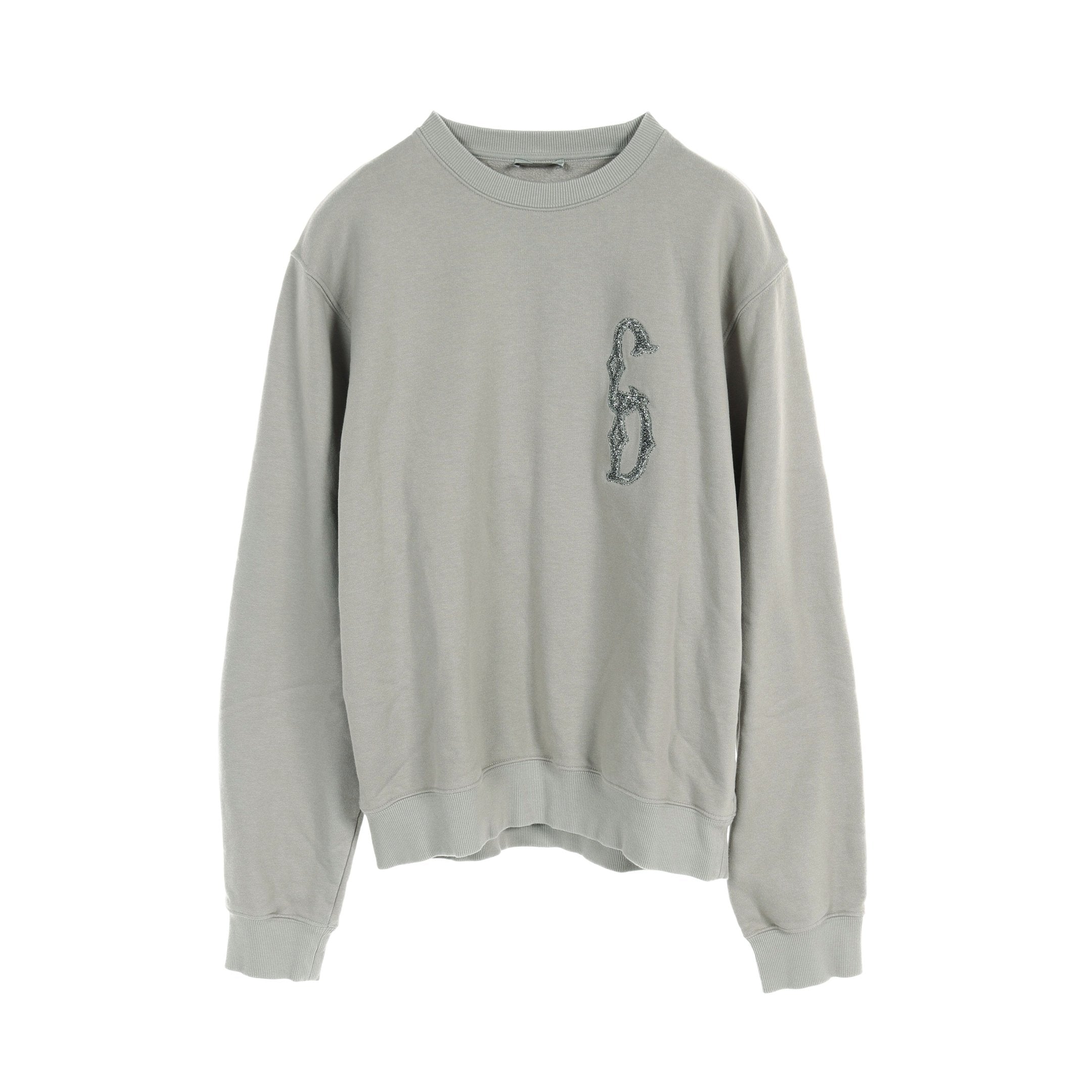 Dior CD logo Sweatshirt Crew neck Cotton Gray