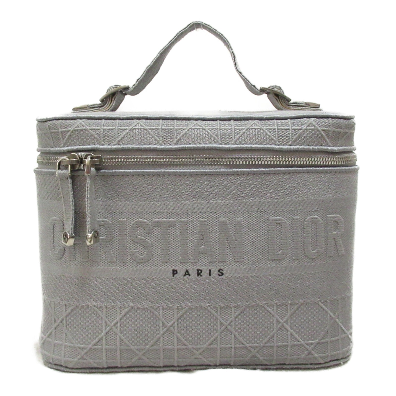 Dior Vanity bag Handbag Canvas Gray