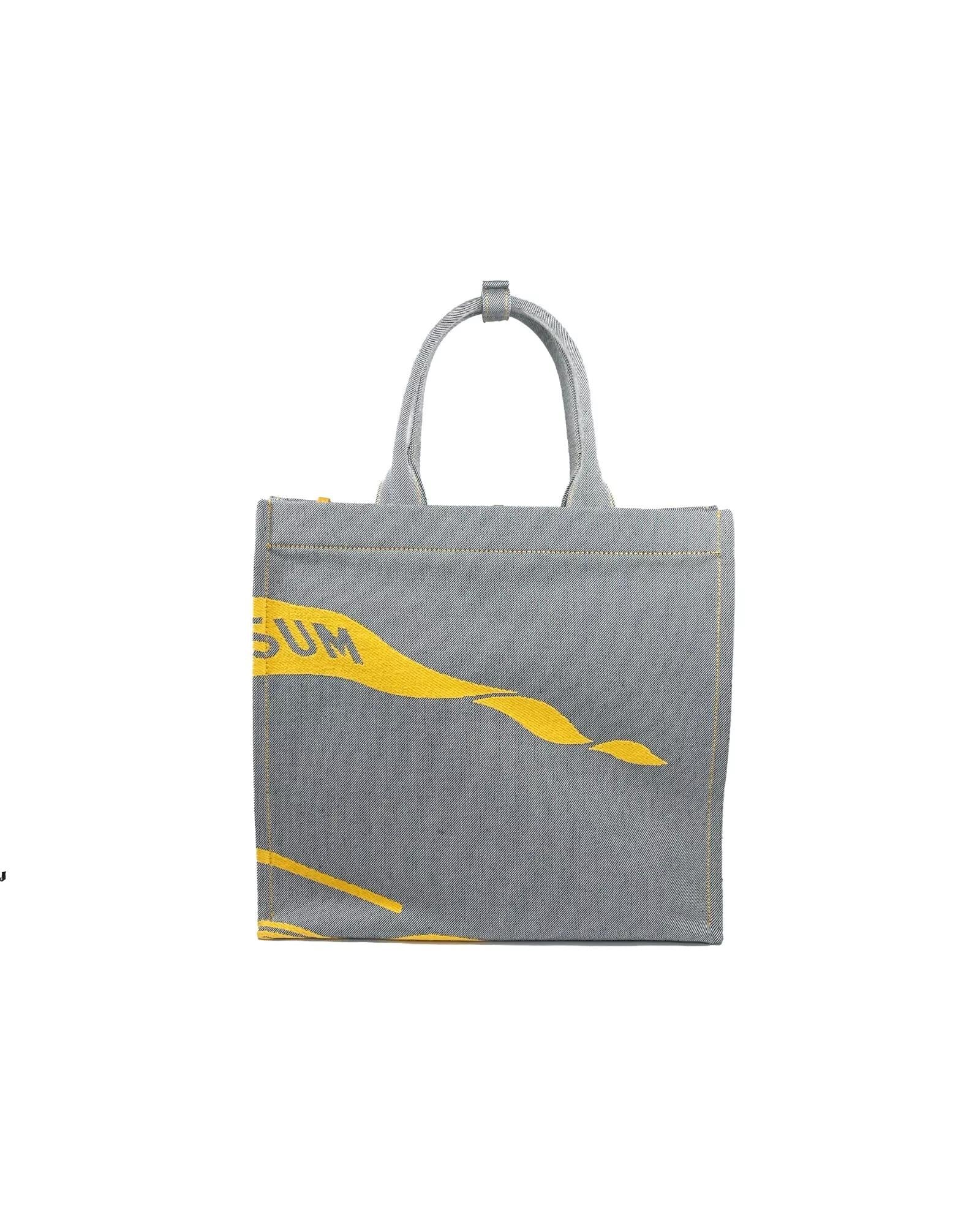 Burberry Knight Horse Canvas Tote Set Women Sunflower Gray Tote Bags