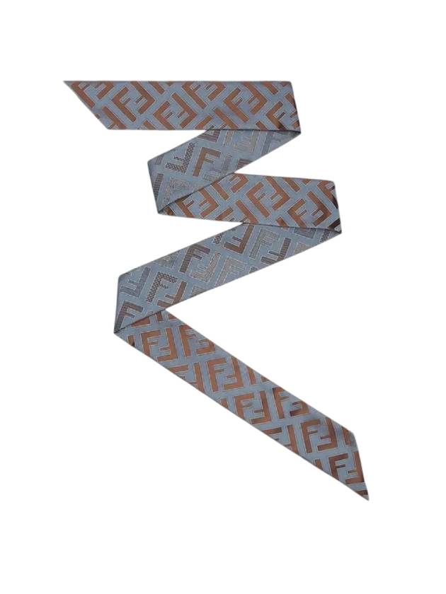 Fendi Wrappy Silk Scarf Light Blue