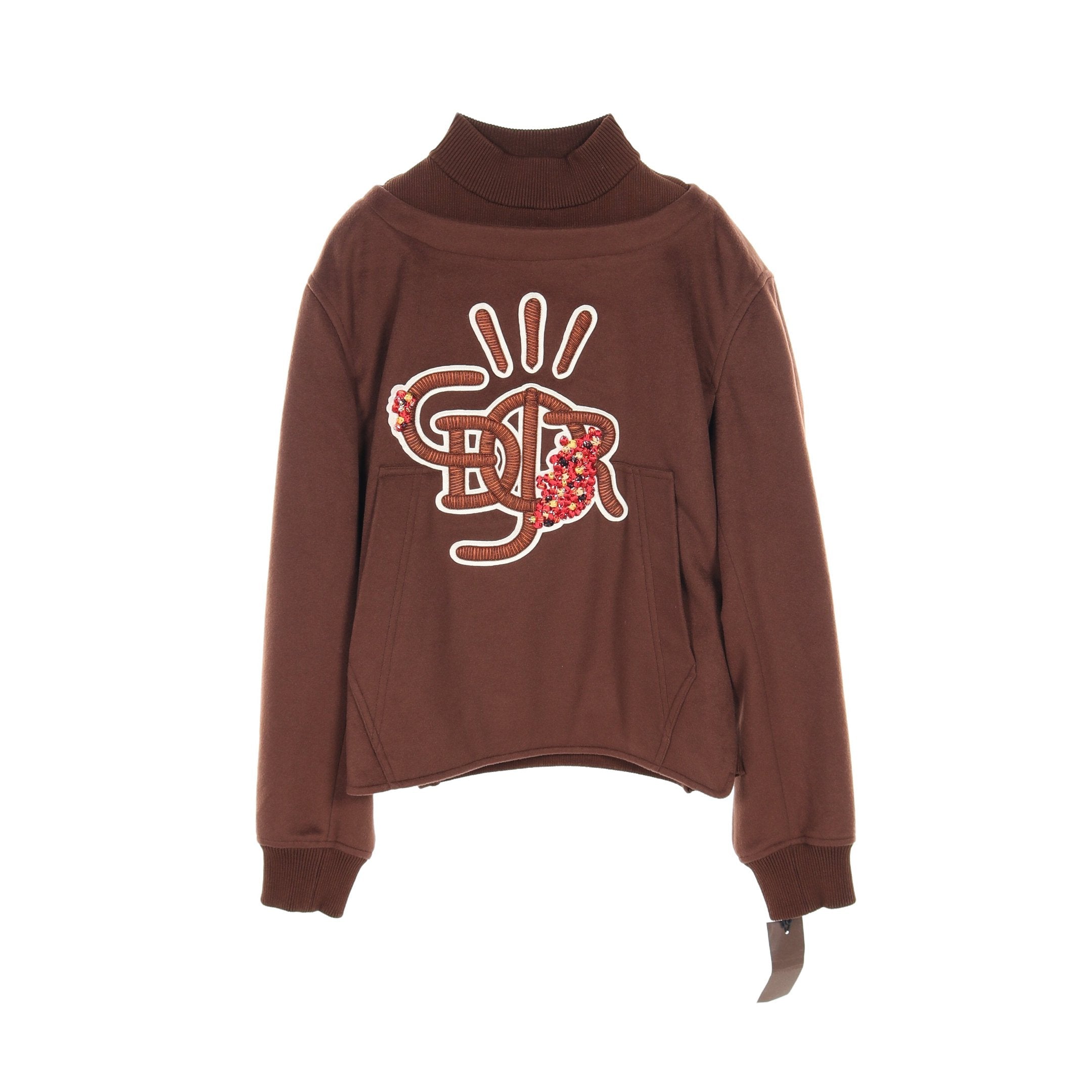 Dior DIOR * TRAVIS SCOTT CACTUS JACK Anorak Sweatshirt Sweatshirt Mock neck Cashmere Brown