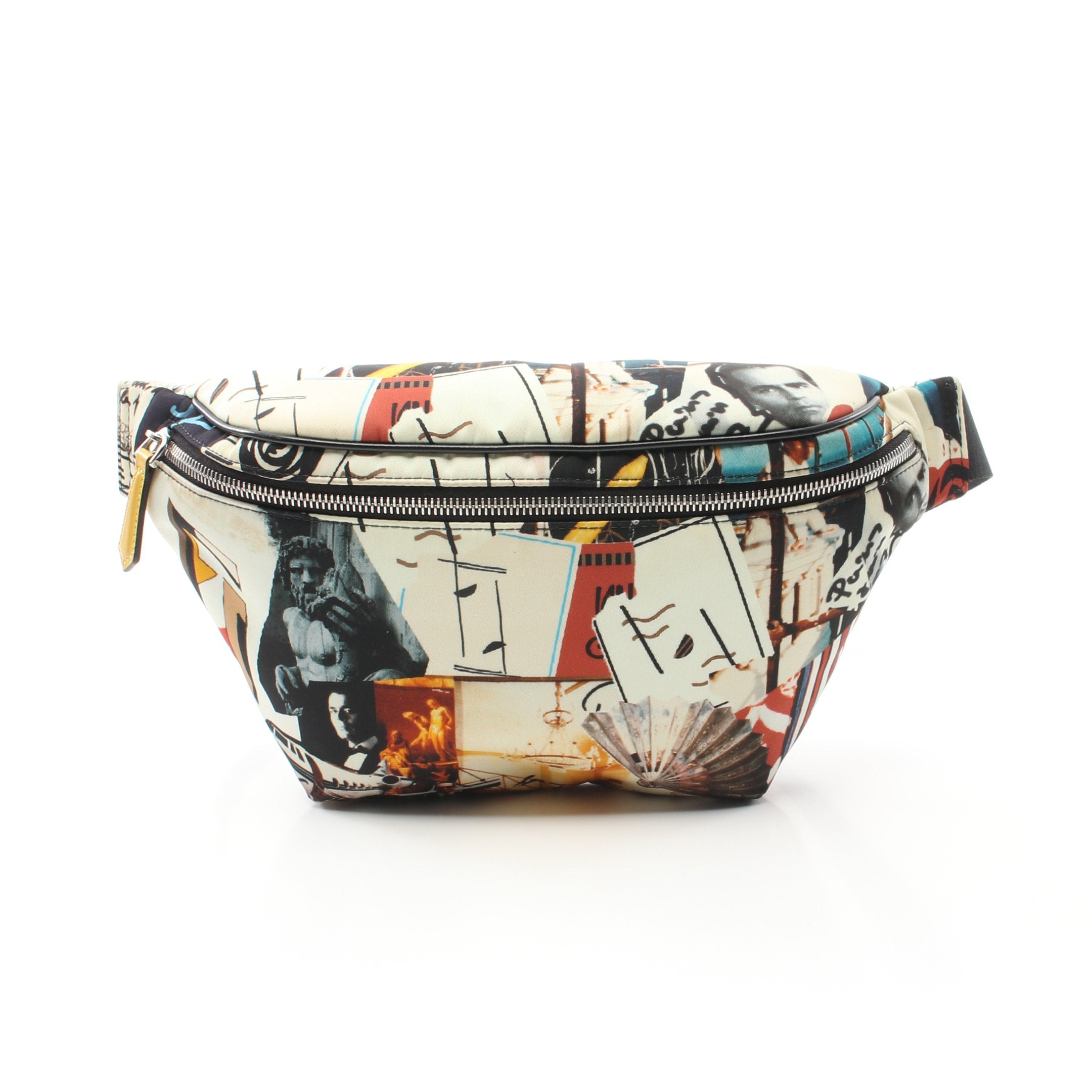 FENDI FENDI * Karl Lagerfeld Body bag Waist bag Canvas Off white Multicolor