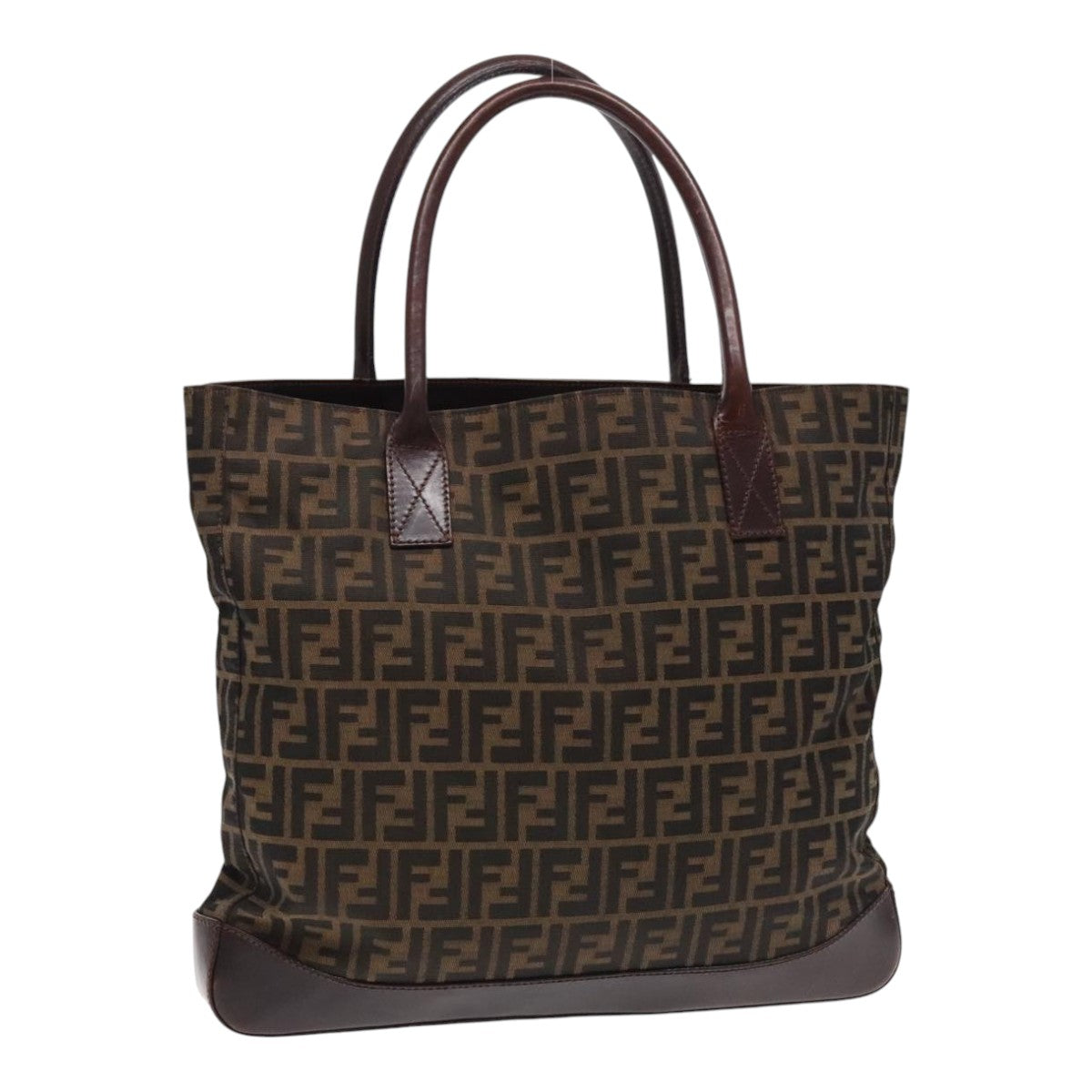 FENDI Zucca Canvas Tote Bag Brown Black95503