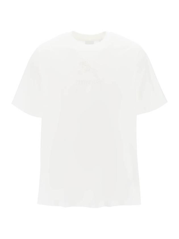 Burberry EKD Cotton Short Sleeve T-Shirt White