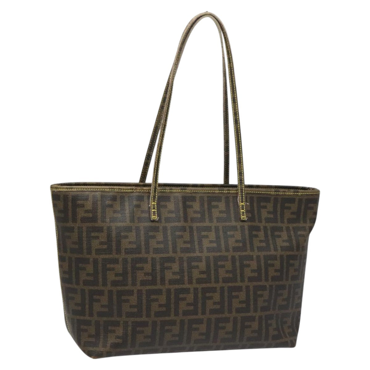 FENDI Zucca Canvas Tote Bag Brown Black98230