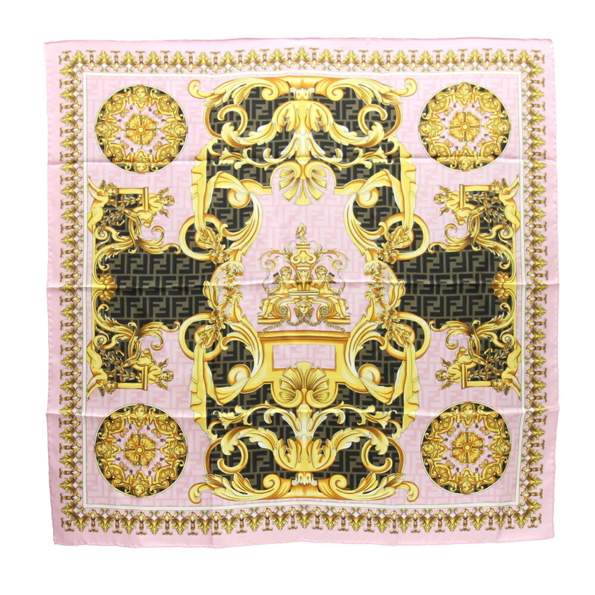 Fendi pink Silk Scarf ()
