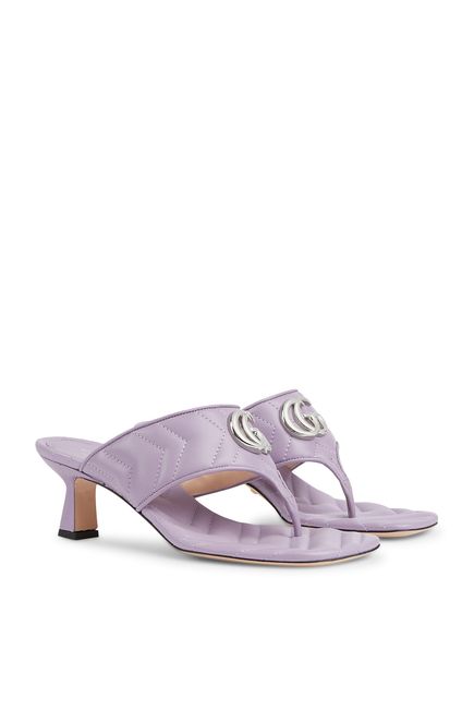 Gucci GToe High Heeled Sandals Purple