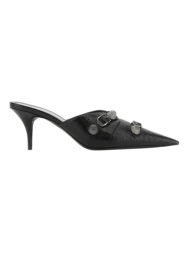 Balenciaga Cagle Pointed Toe Mule Heel Black