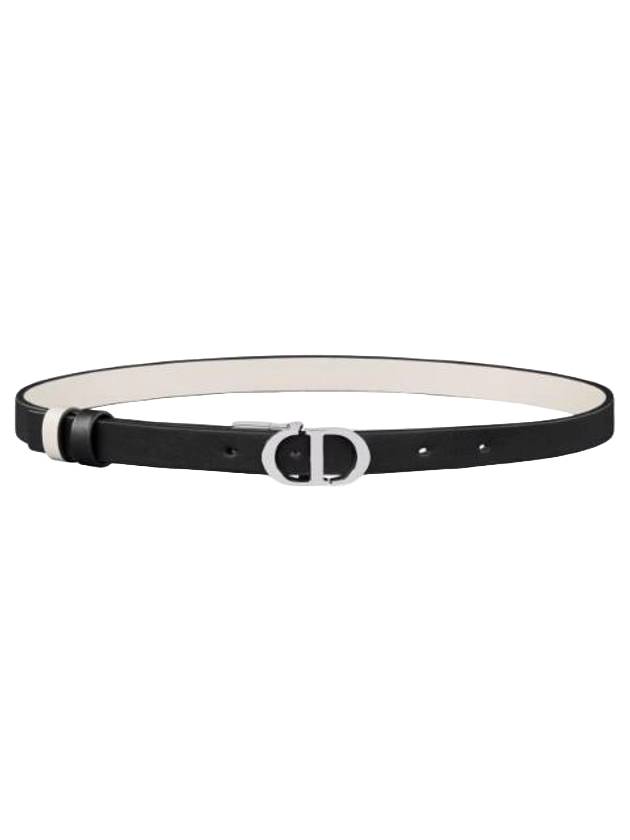 30 Montaigne Reversible Leather Belt Black Dior