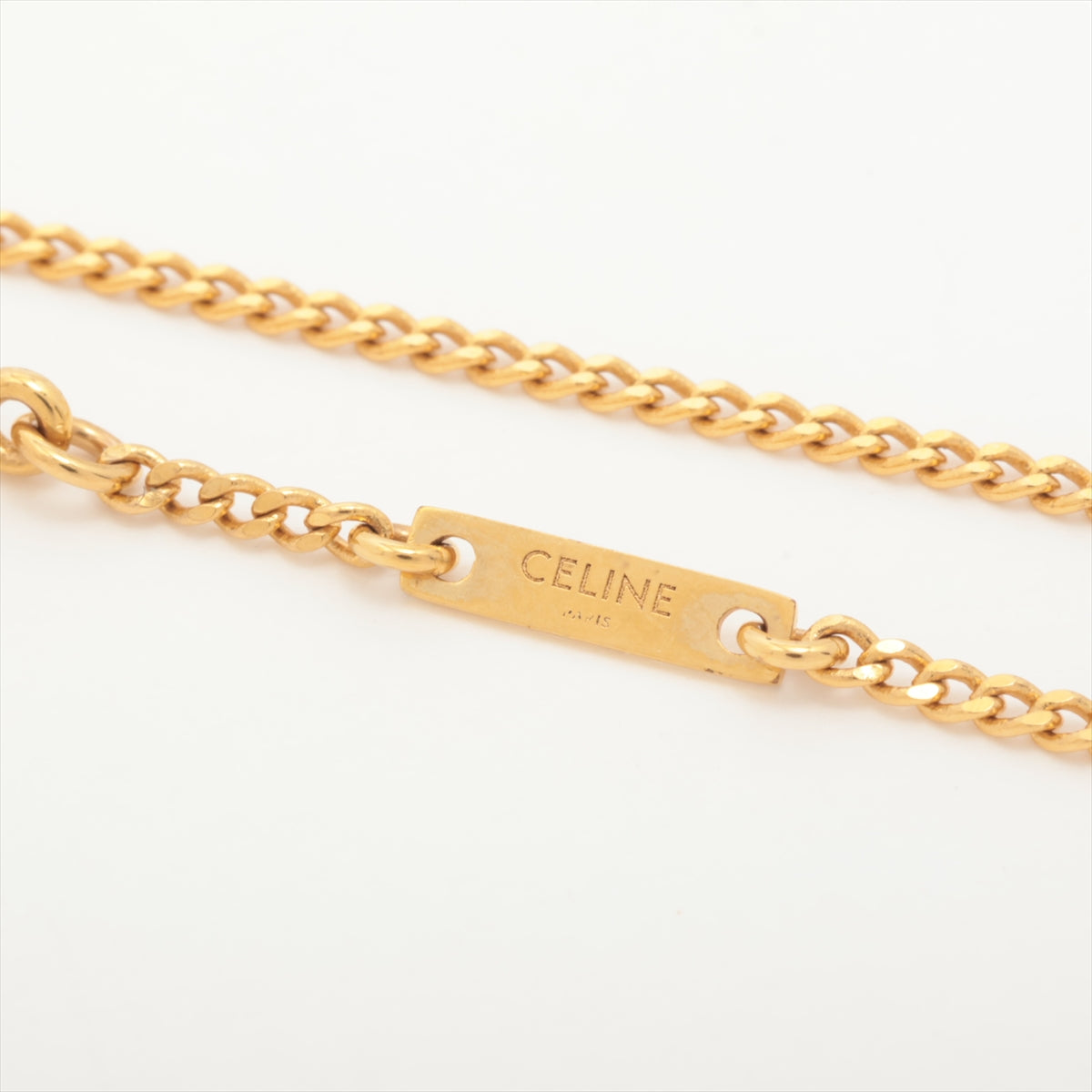 Celine Triomphe Gold Rhinestone Necklace Costume Jewellery