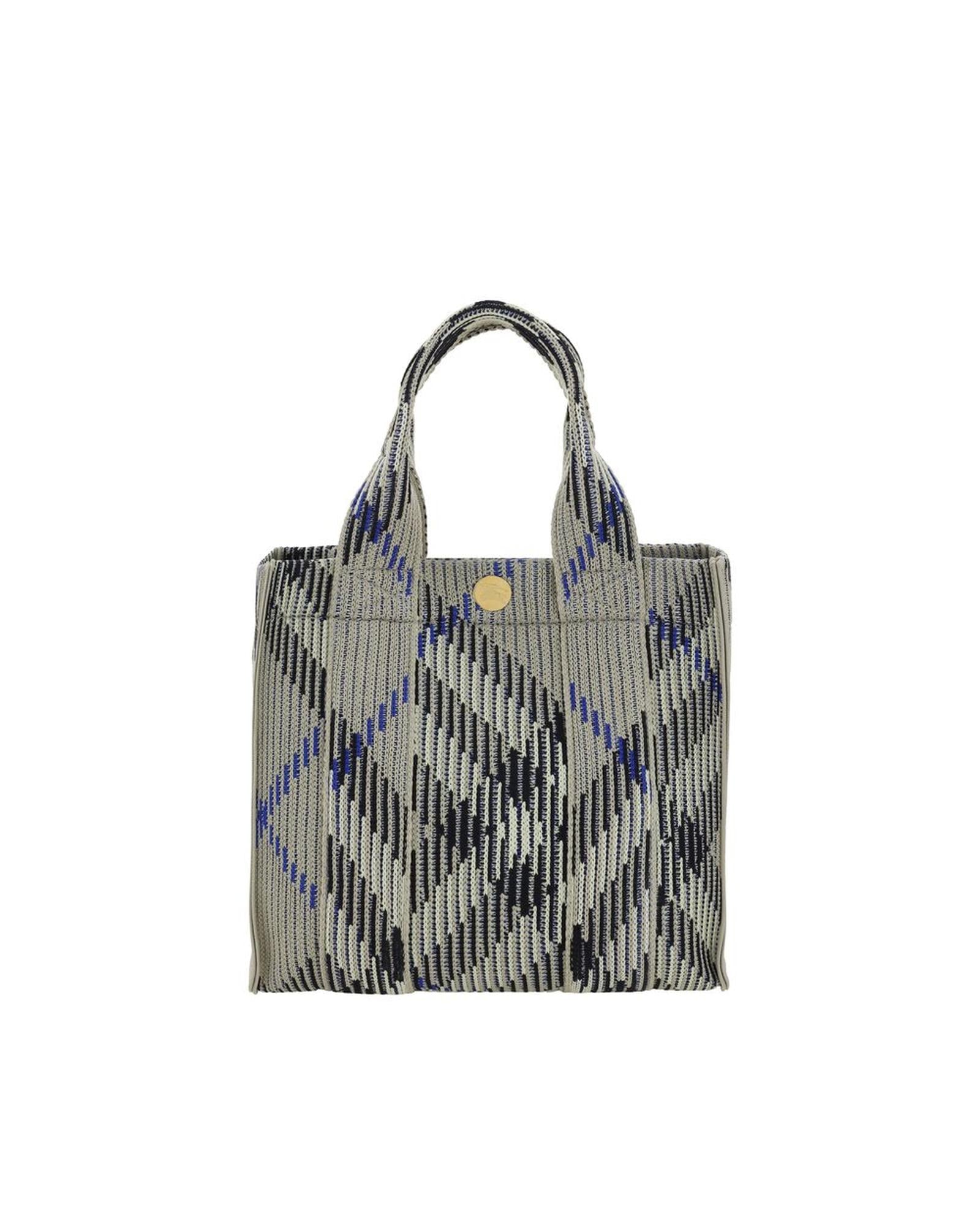 Burberry Knitted Lola Bag Small Size Women Gray Handbags