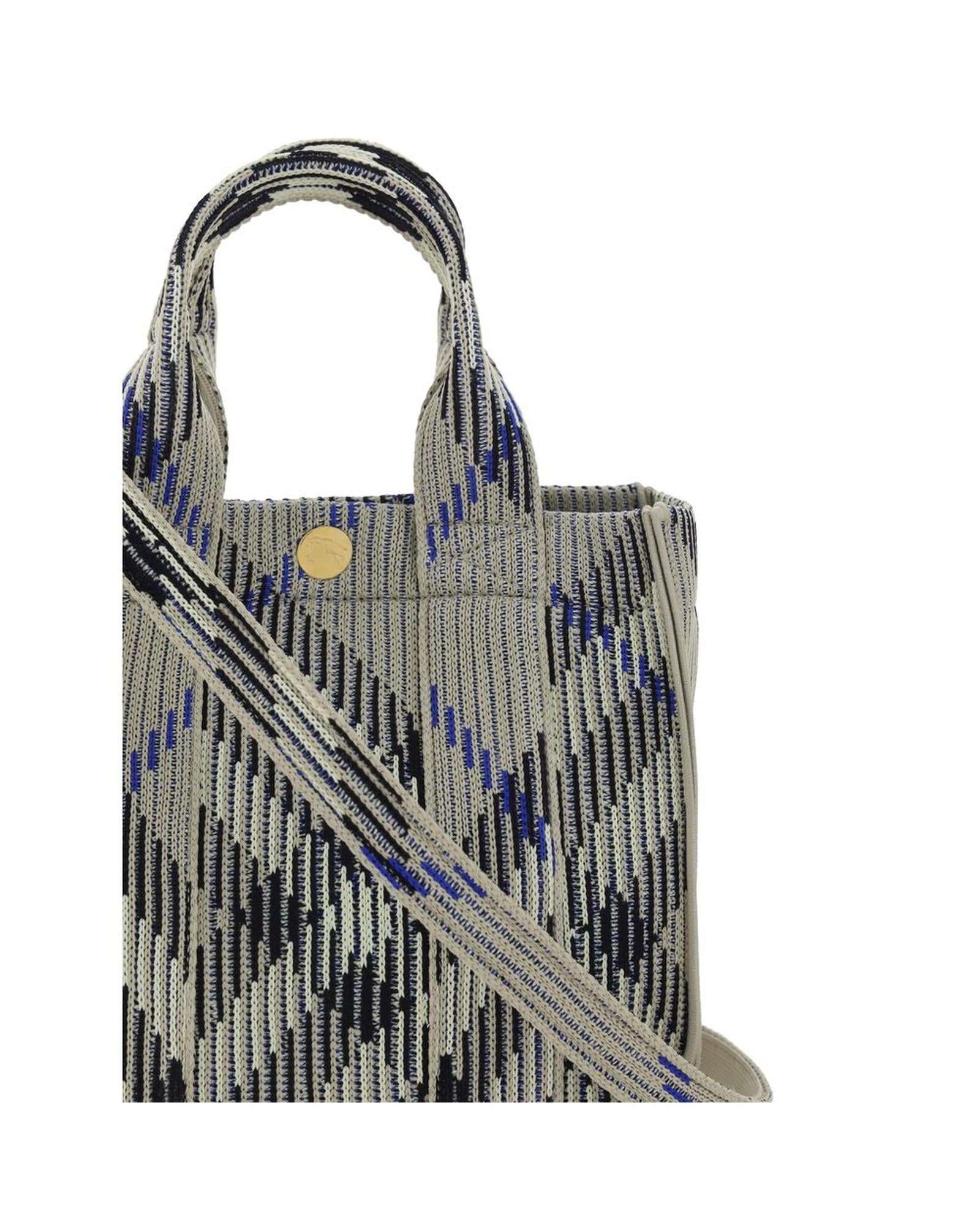 Burberry Knitted Lola Bag Small Size Women Gray Handbags
