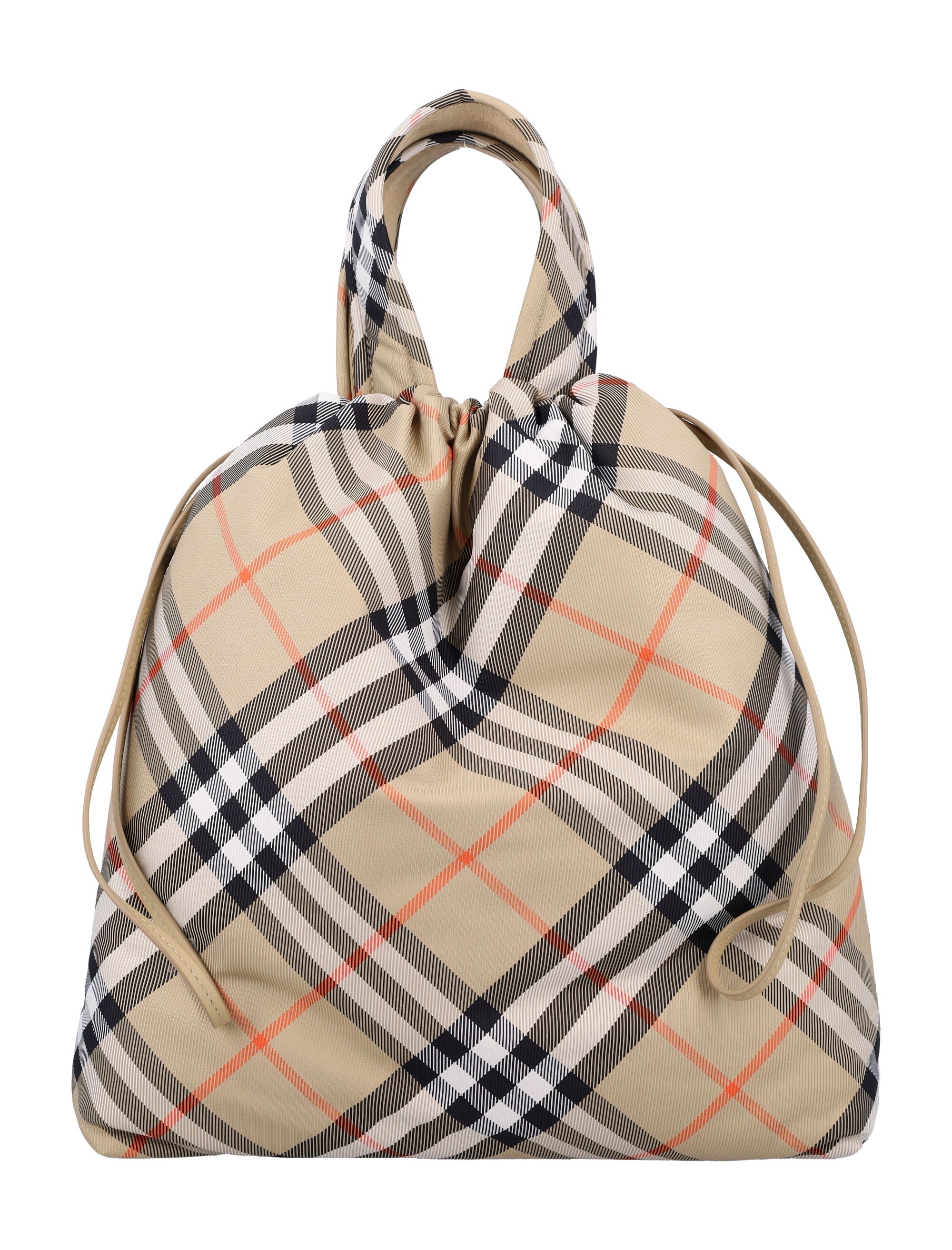 BURBERRY Mini Check Tote Handbag for Girls