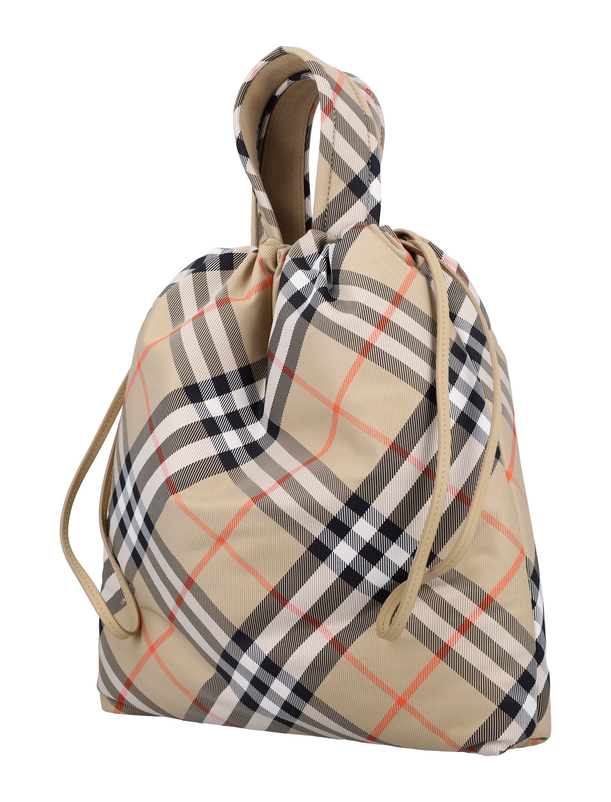 BURBERRY Mini Check Tote Handbag for Girls