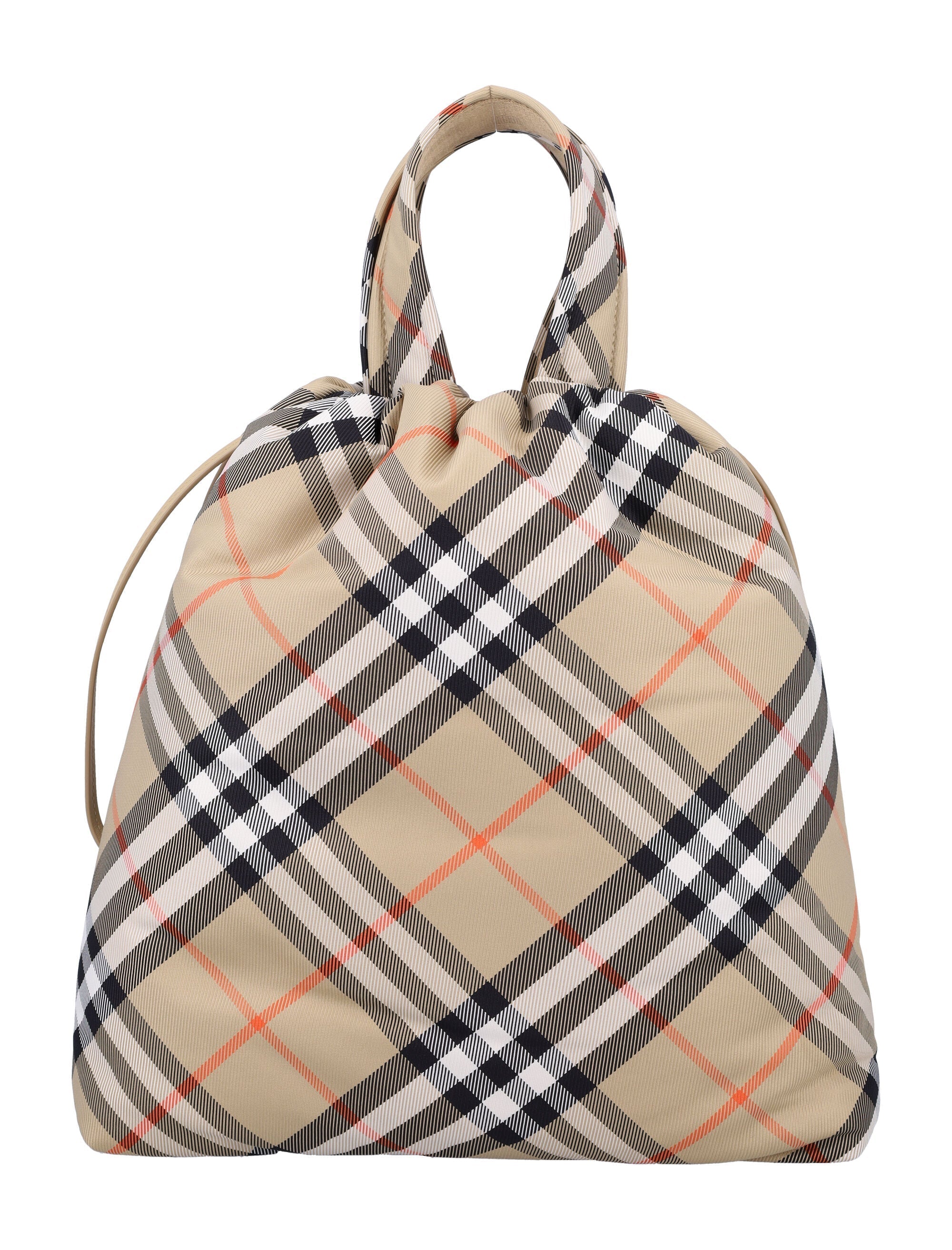 BURBERRY Mini Check Tote Handbag for Girls
