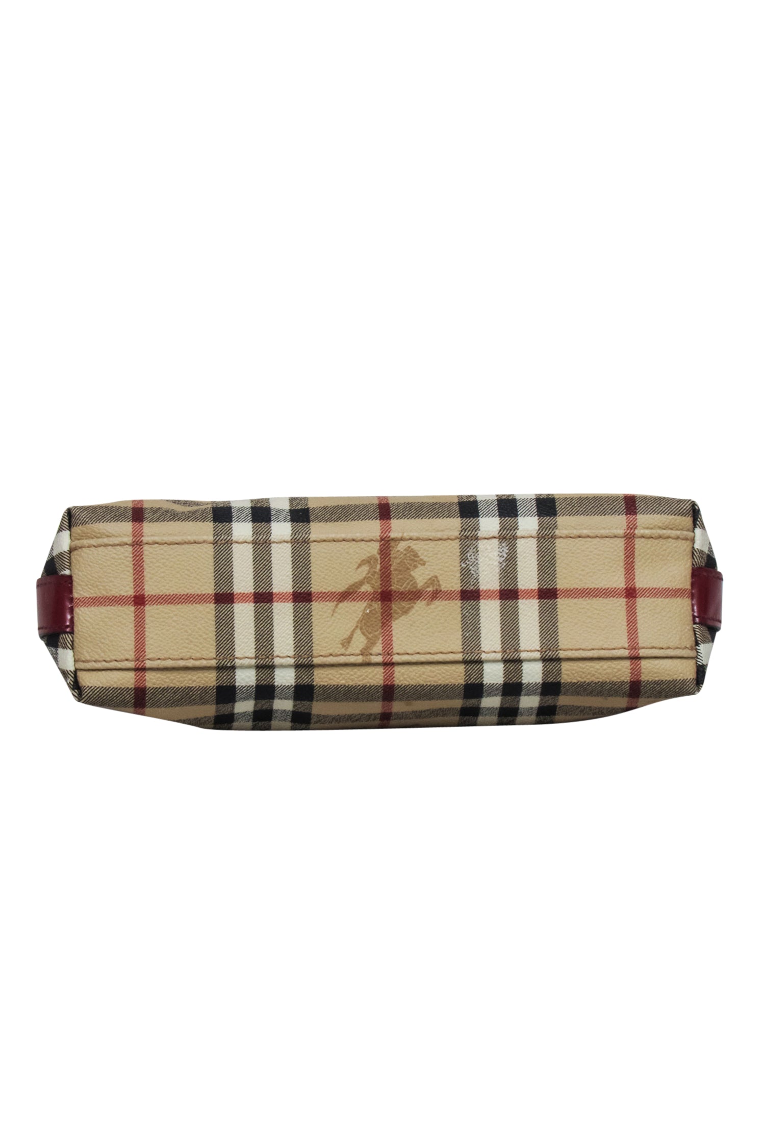 Burberry - Beige Signature Plaid Haymarket Mini Bag