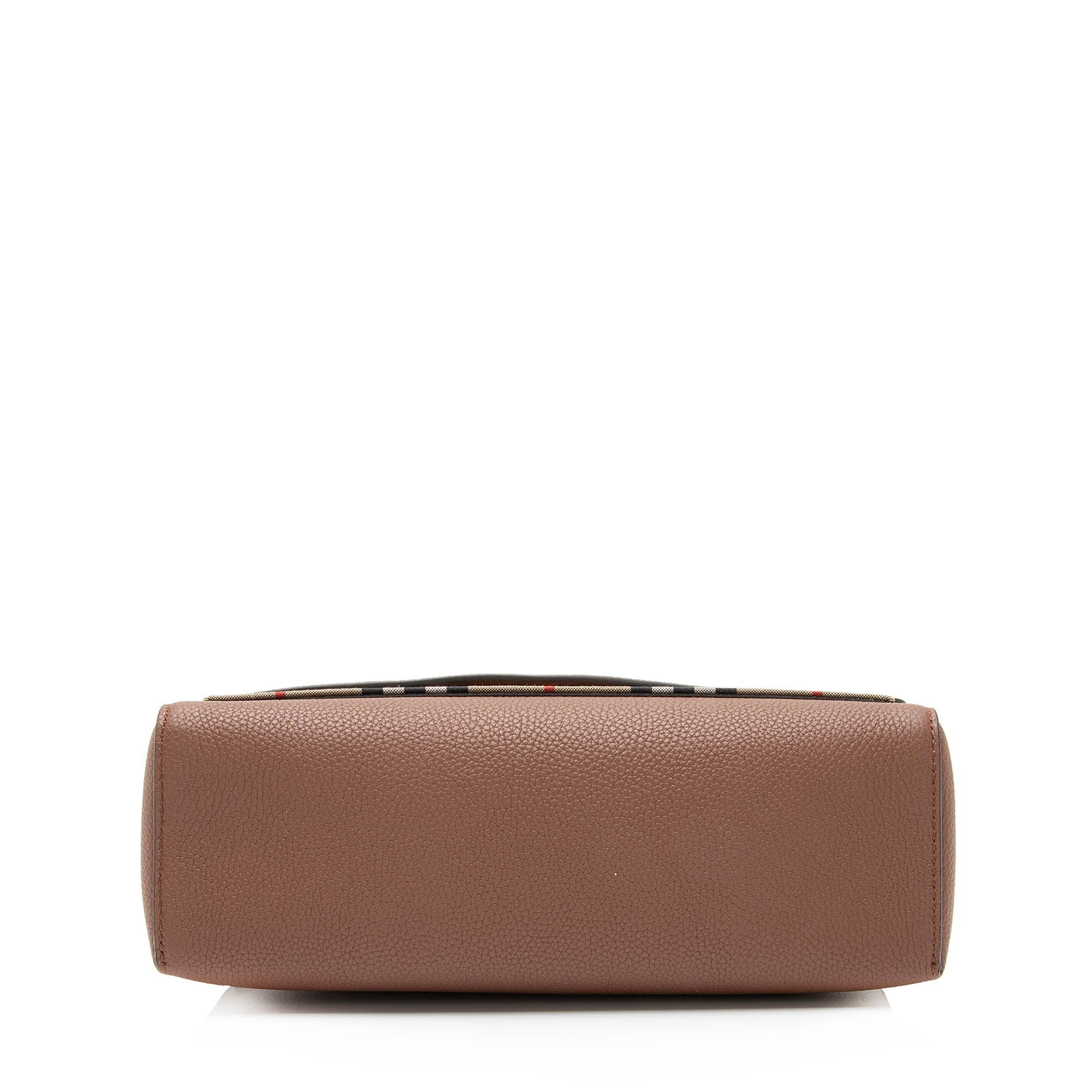 Burberry Calfskin Vintage Check Note Bag (SHF-vpM9p4)