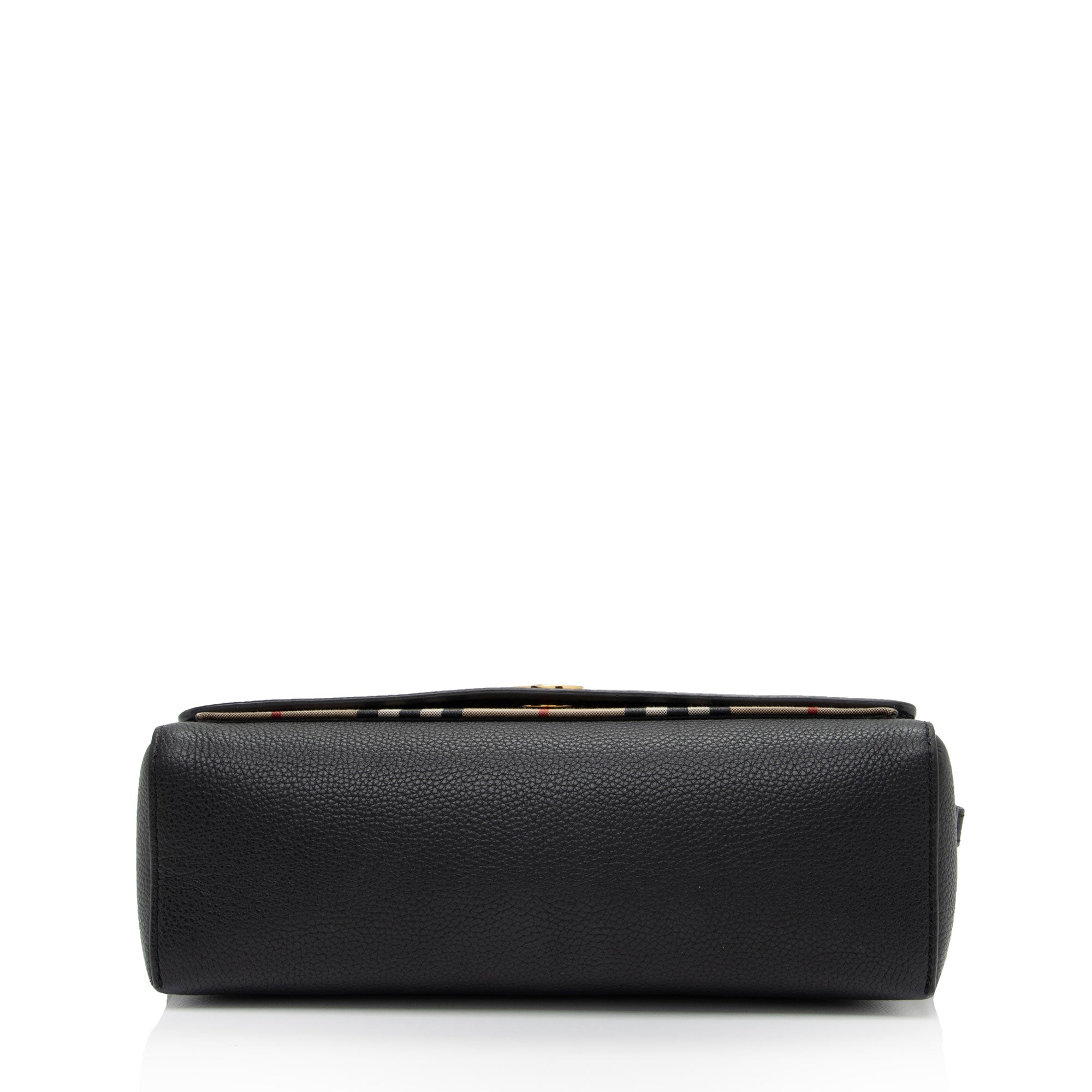 Burberry Calfskin Vintage Check Note Bag (SHF-rIhqrR)