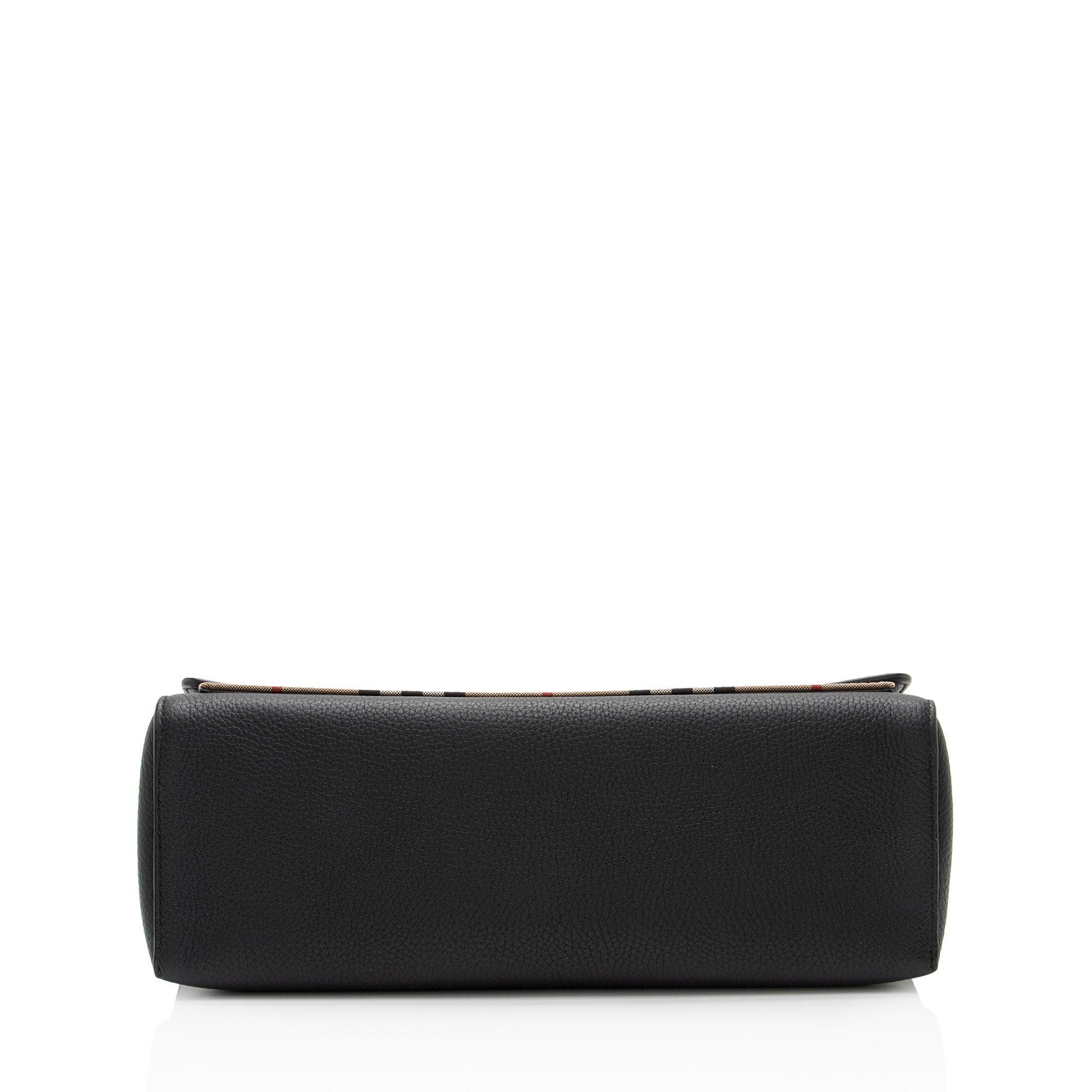 Burberry Calfskin Vintage Check Note Bag (SHF-z0IcUr)