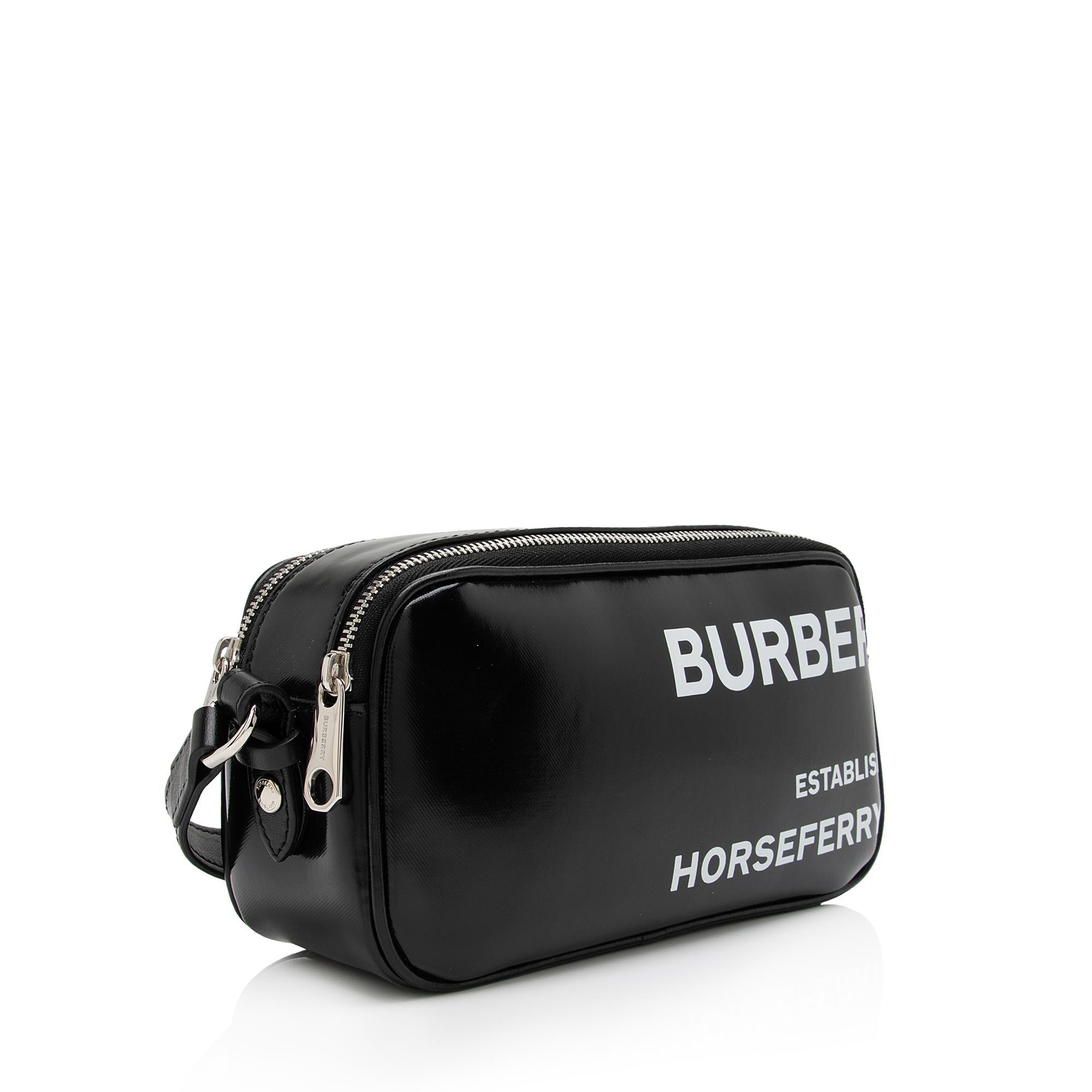 Burberry Coated Canvas Horseferry Print Micro Camera Bag (SHF-jROK3W)