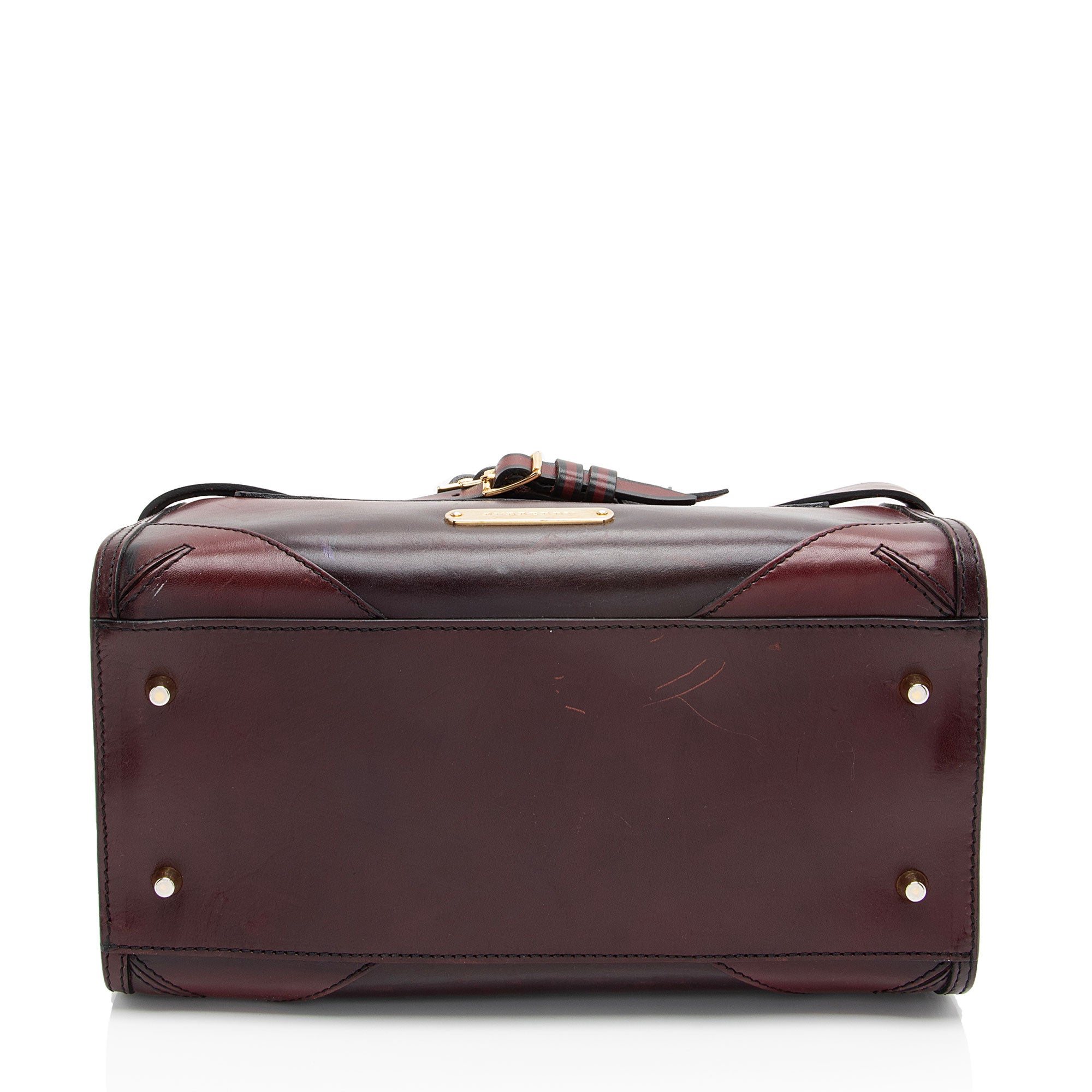 Burberry Leather Bridle Alchester Medium Bowling Bag (SHF-6975R8)