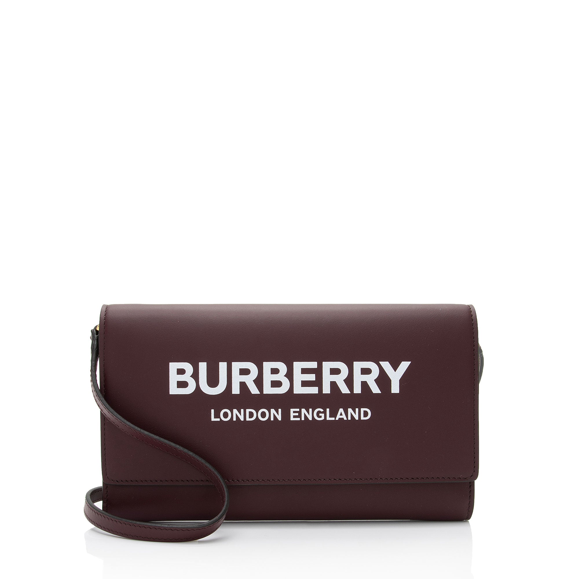 Burberry Leather Hazelmere Wallet on Strap (SHF-VFcGwG)