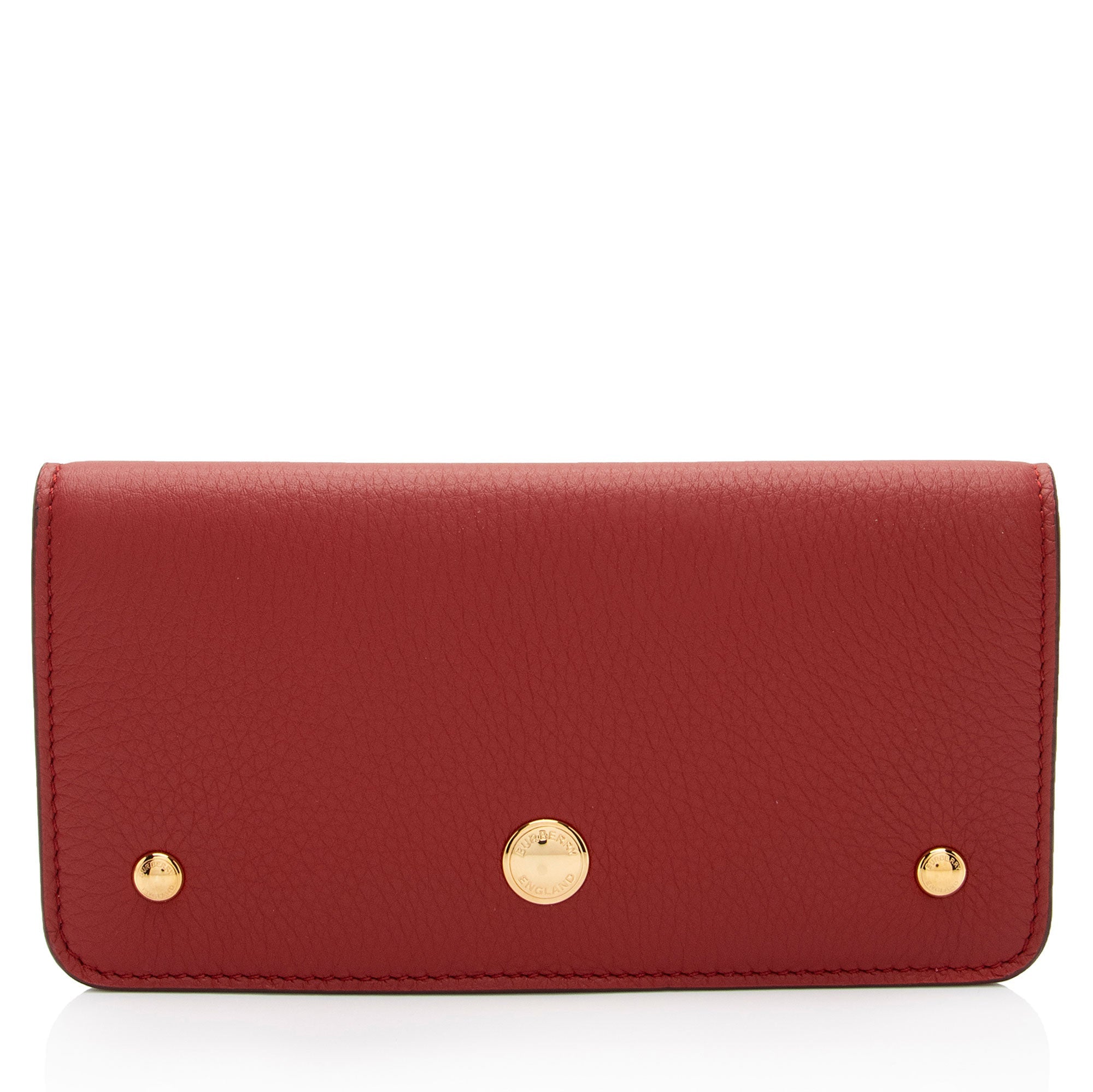 Burberry Leather Rowe Snap Wallet (SHF-5F4m1N)