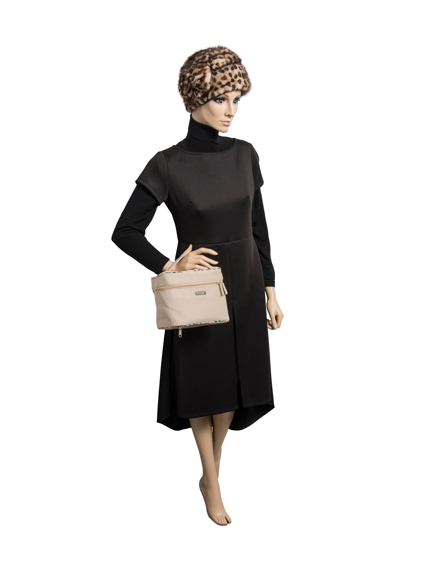 Burberry Logo Nova Check Canvas Globe Trotter Bag Beige