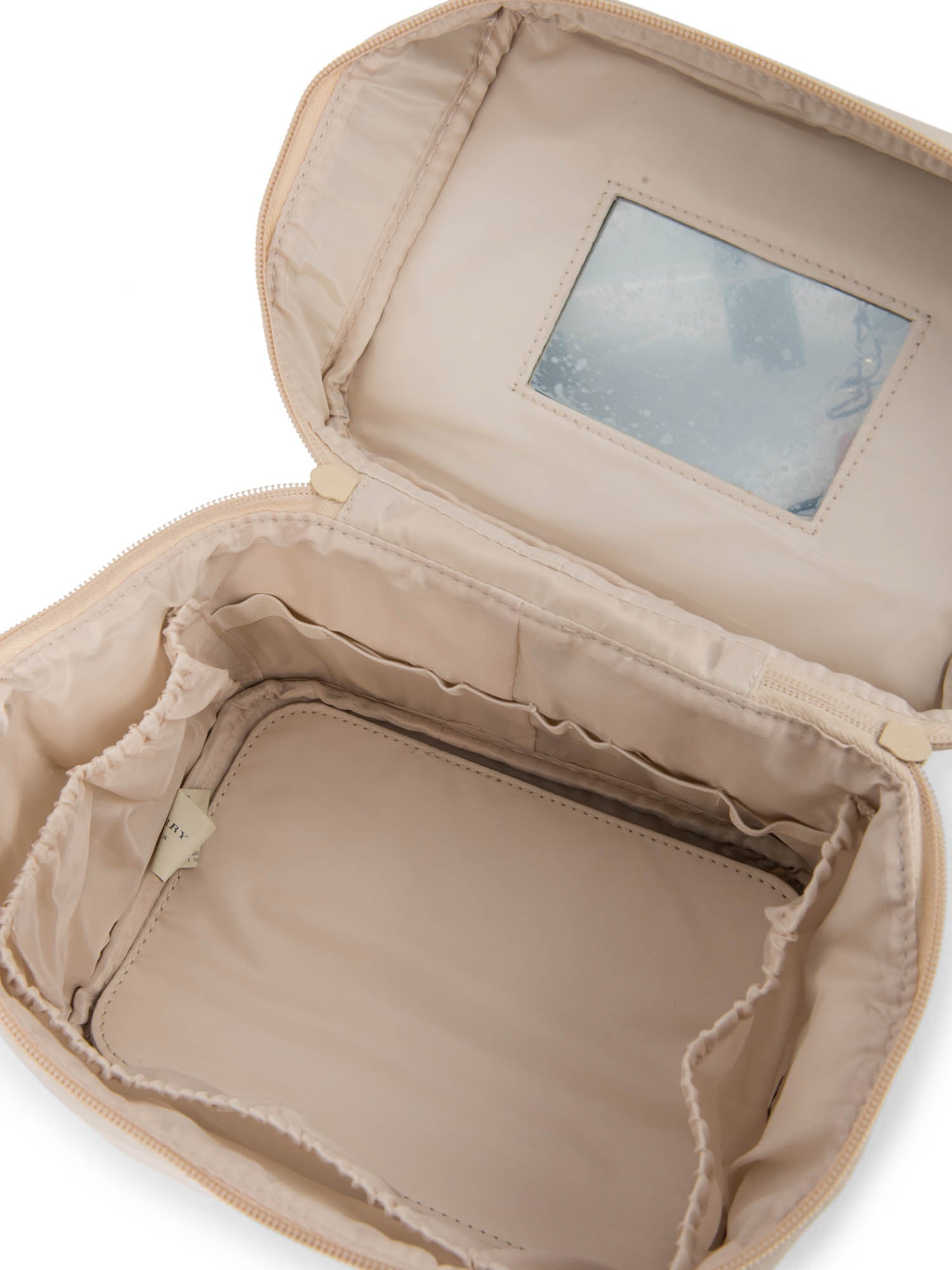 Burberry Logo Nova Check Canvas Globe Trotter Bag Beige