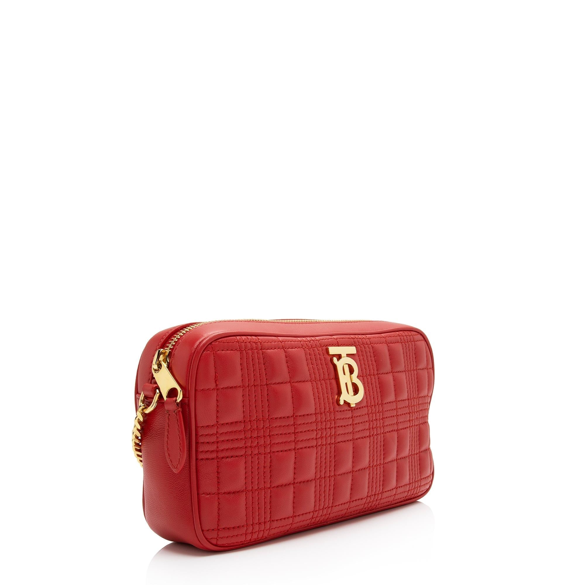Burberry Quilted Lambskin TB Lola Camera Bag (SHF-G0RyLf)