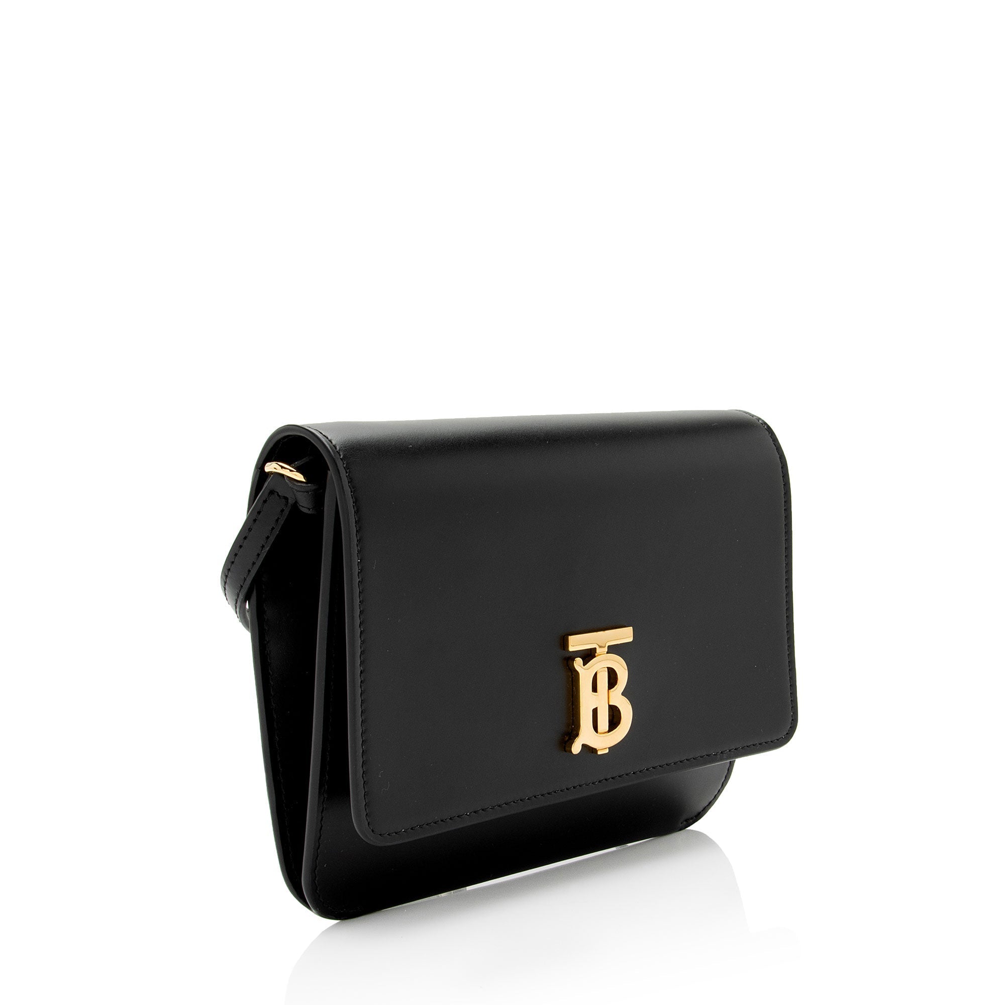 Burberry Smooth Leather TB Mini Bag (SHF-WCwDtL)