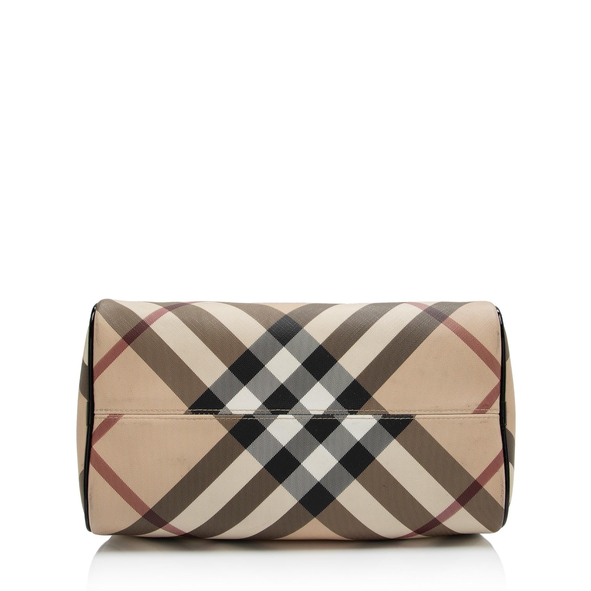 Burberry Super Nova Check Chester Boston Bag (SHF-1yslCD)
