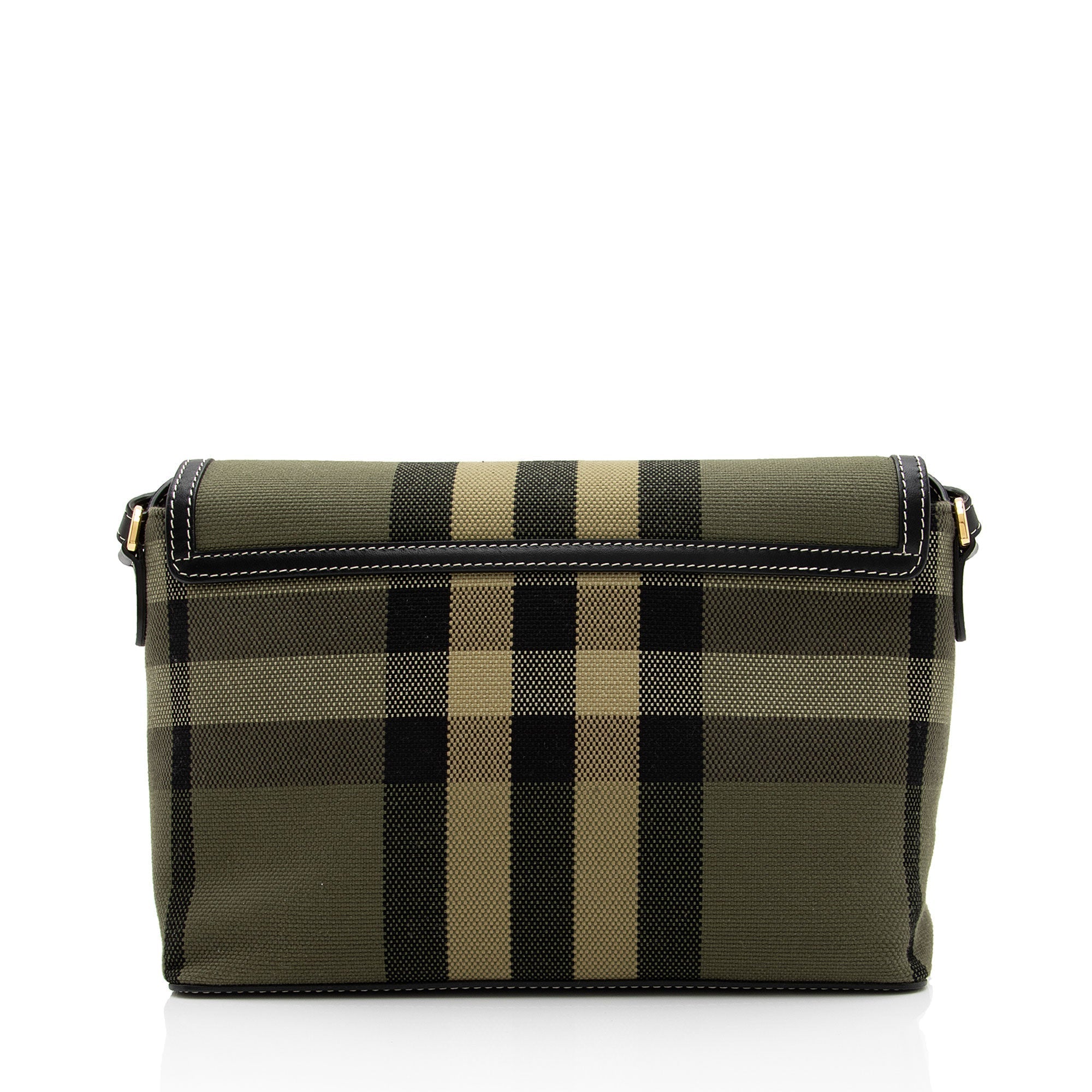 Burberry Tartan Check Calfskin Note Bag (SHF-Ek9q6h)
